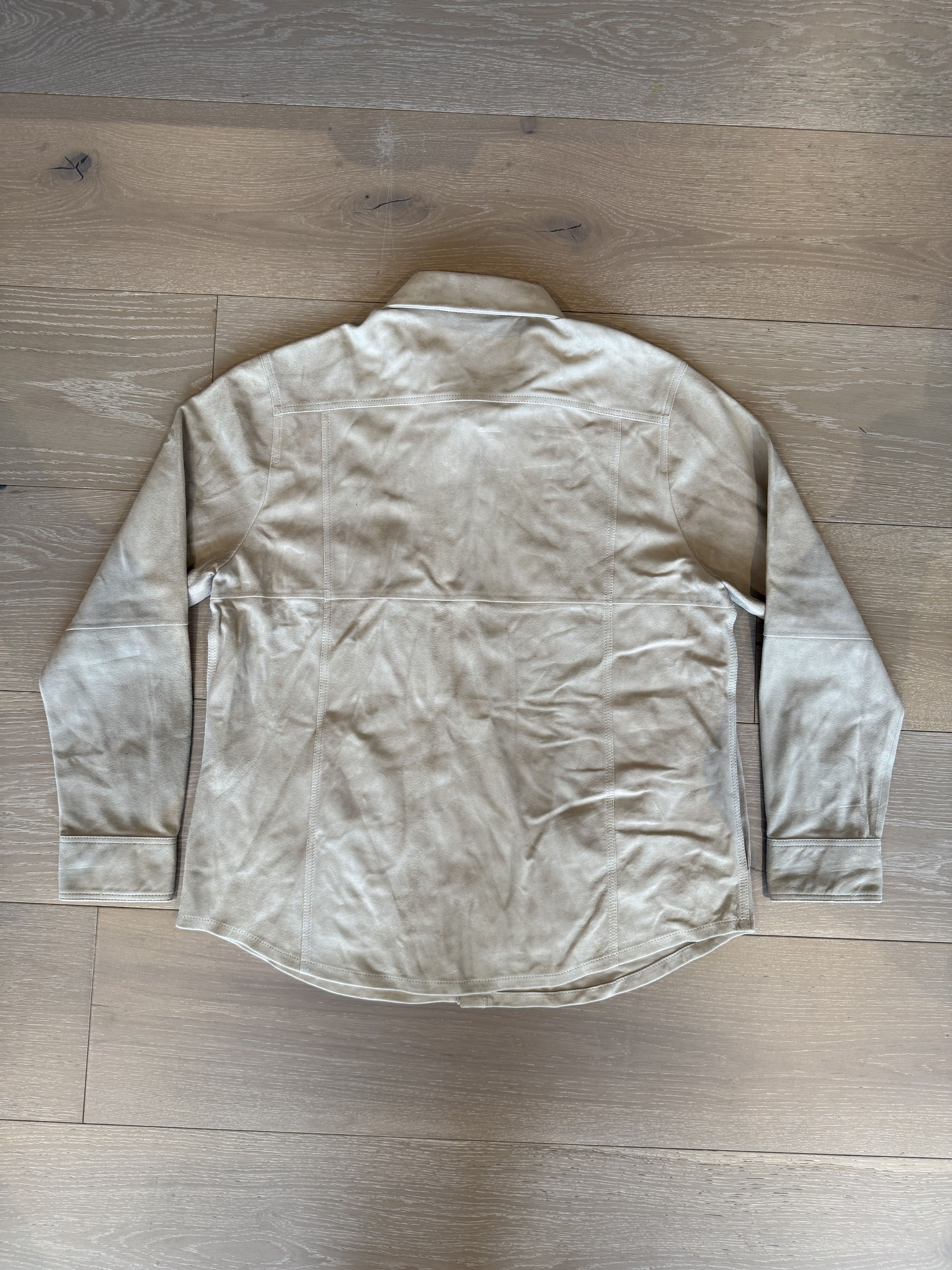 Corridor 💚 Corridor NYC Goat Suede Snap Shirt Natural Medium NEW Size US M / EU 48-50 / 2 - 5 Thumbnail