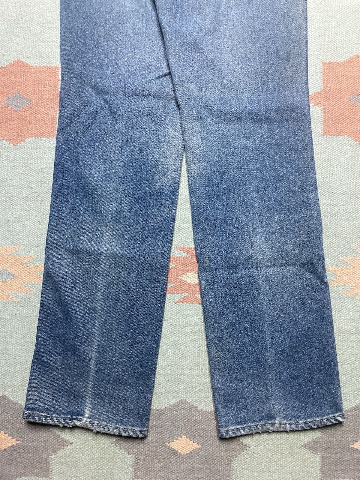 Vintage 70s lee riders jeans faded worn whiskers straight 14 28x32 Size 28" / US 6 / IT 42 - 8 Thumbnail