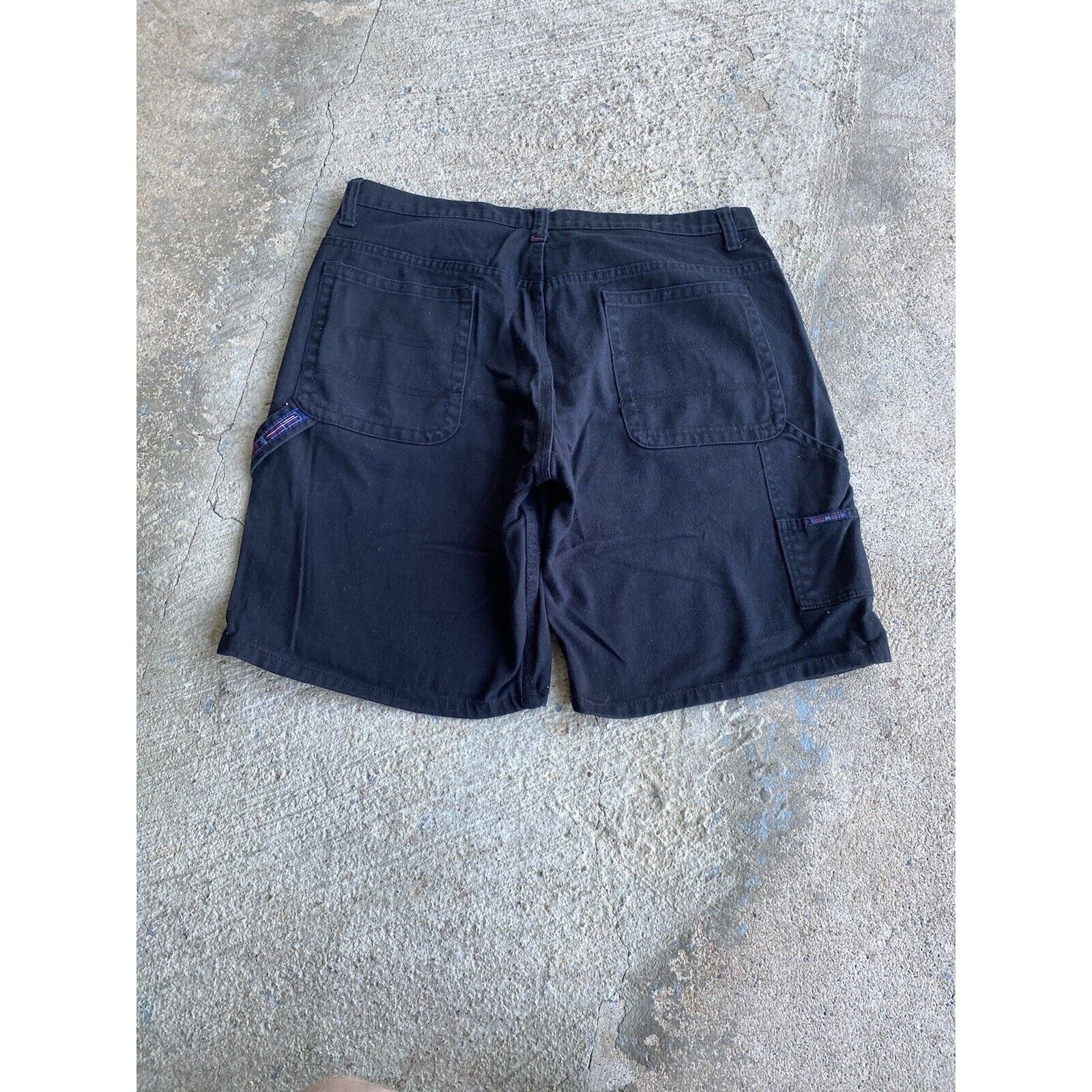 JNCO Vintage Y2K Baggy Army Navy Carpenter Black Jort Jean Shorts Size US 40 / EU 56 - 1 Thumbnail