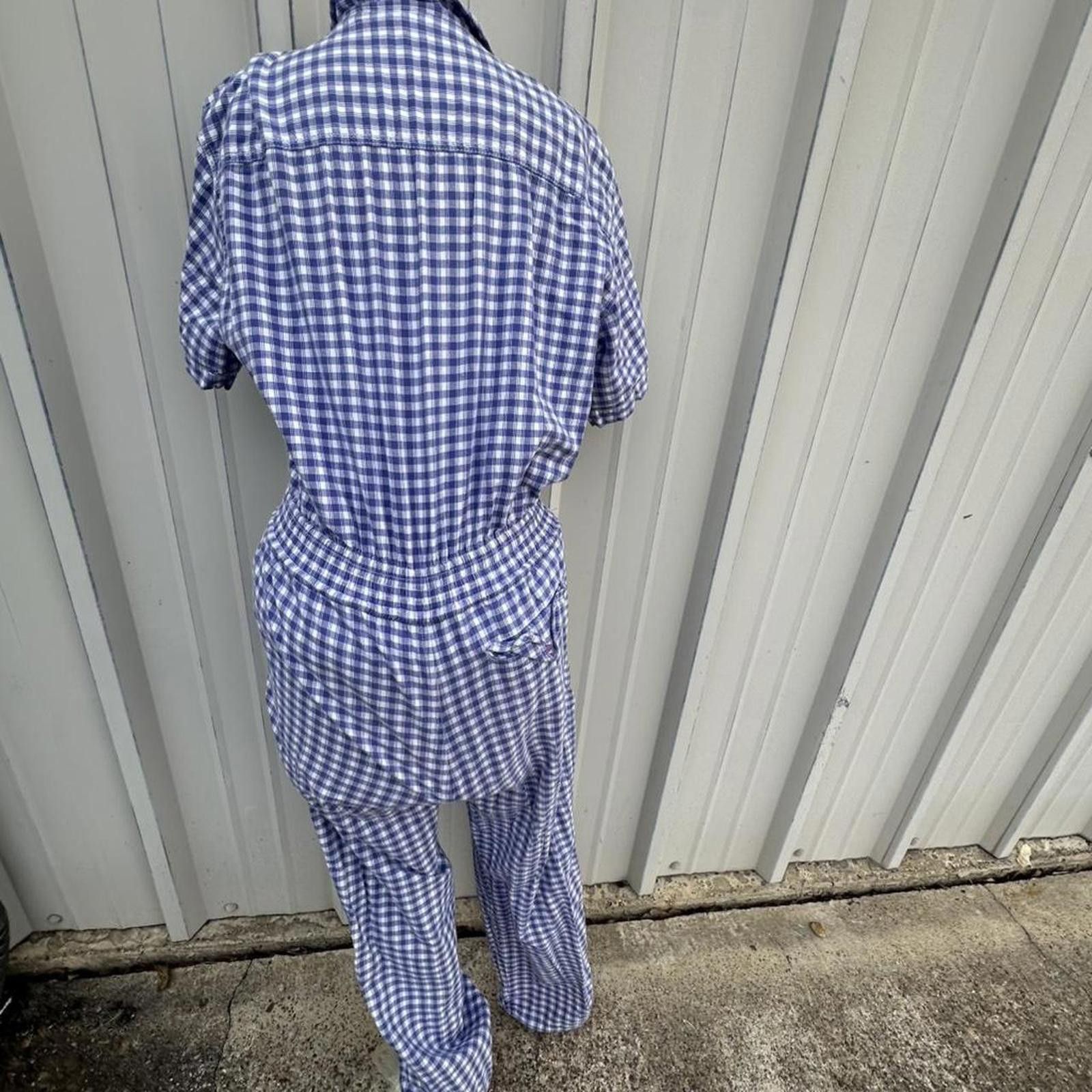 Other Blue and white gingham jumpsuit s #retro #indie Size 28" / US 6 / IT 42 - 4 Thumbnail