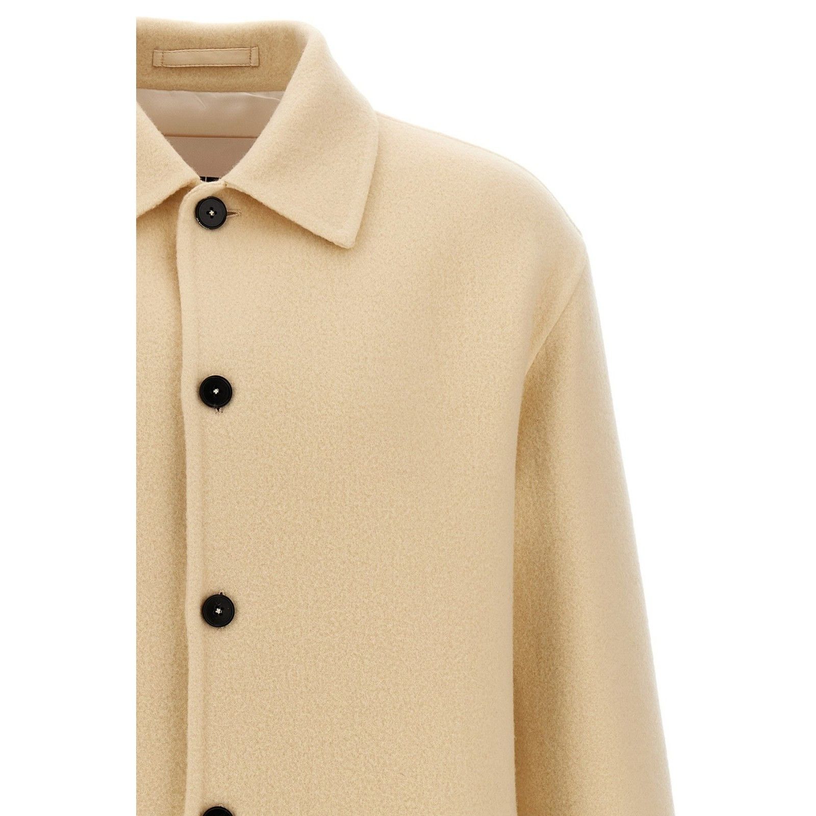 Jil Sander JIL SANDER Beige Wool Coat New & Authentic (Men's size:L;) Size US L / EU 52-54 / 3 - 3 Thumbnail