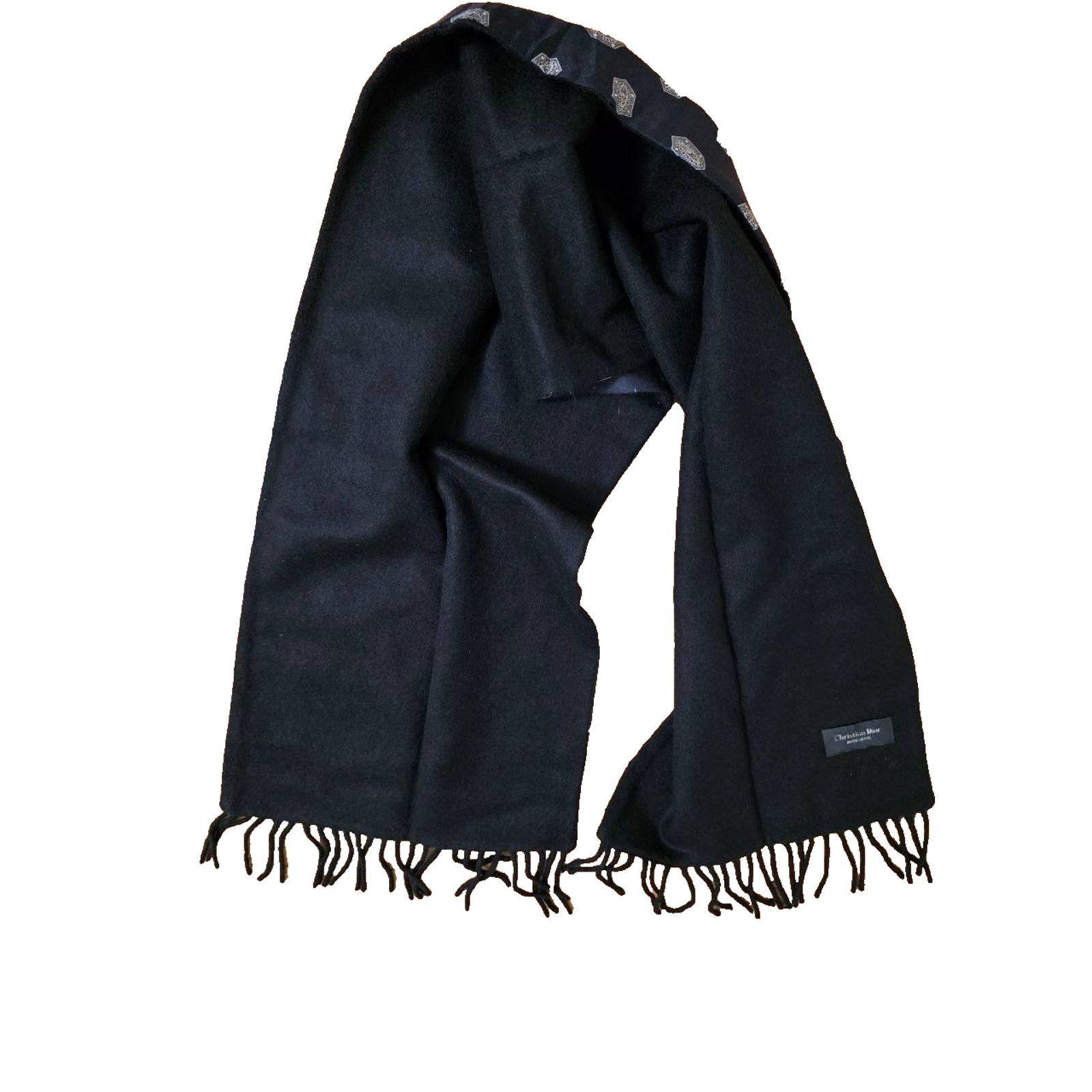 Dior Christian Dior Silk/Wool Scarf Italy A001108 Size 28 - 5 Thumbnail