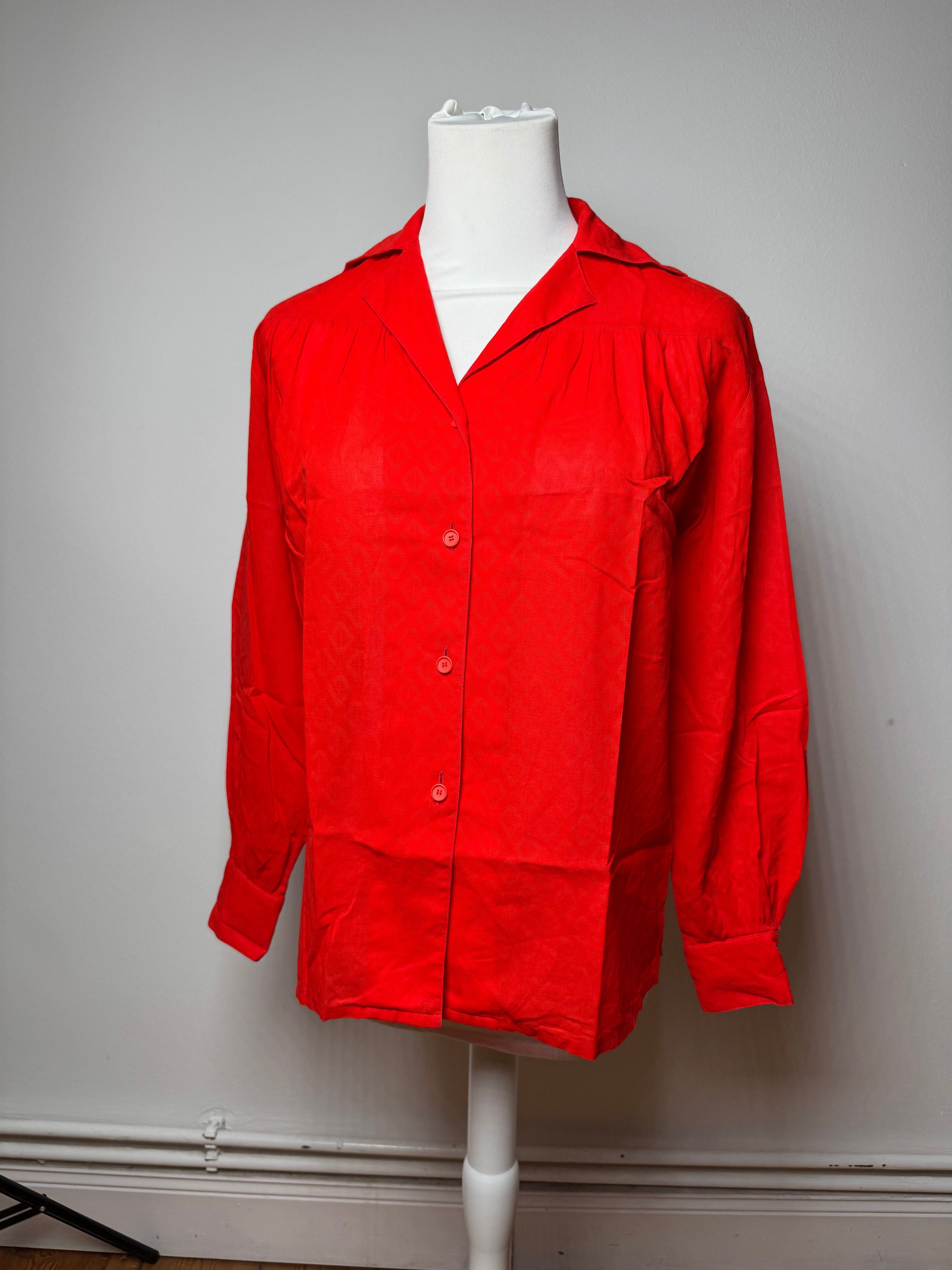 Dior Vintage Shirt Red M Size S / US 4 / IT 40 - 1 Thumbnail
