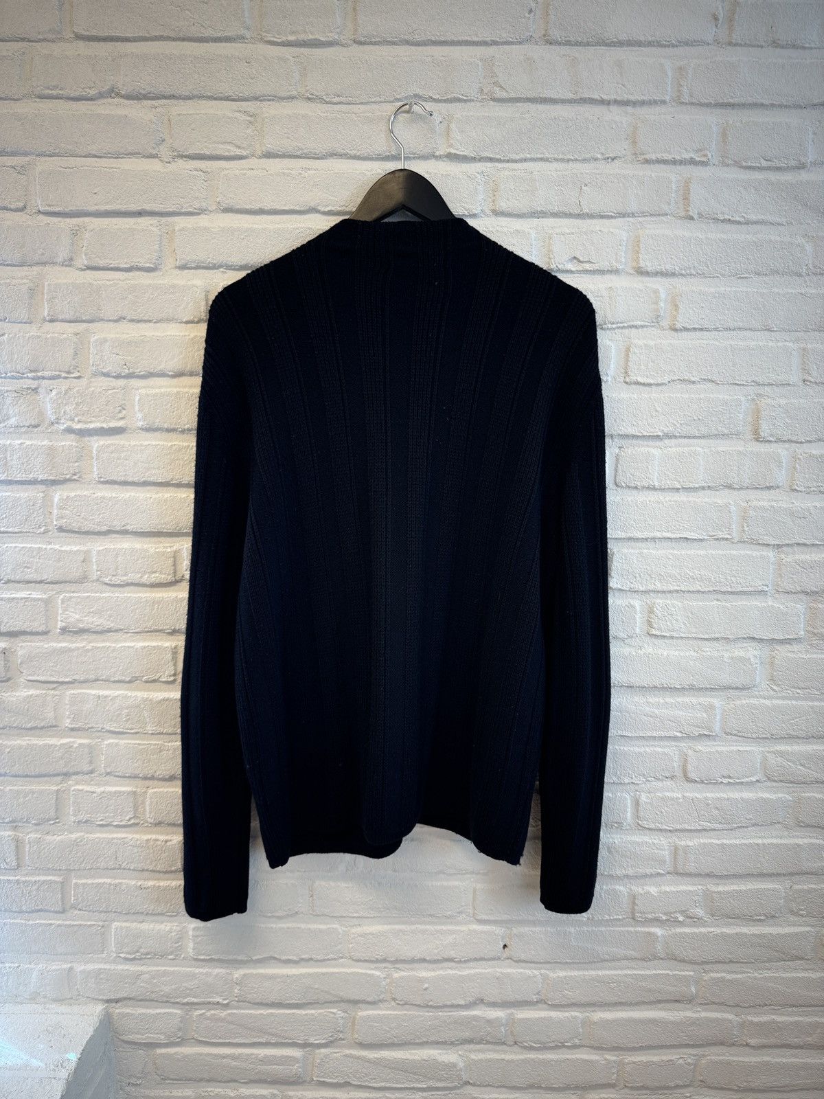 Hermes Hermes virgin wool full zip knit with leather pull tab Size US M / EU 48-50 / 2 - 5 Thumbnail