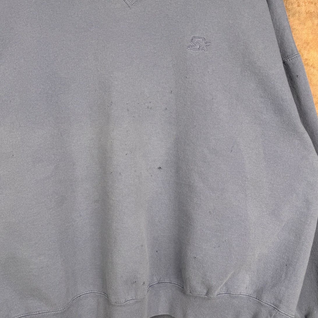 Starter × Vintage VTG 90s Starter Crewneck Sweatshirt Sz XL Light Blue Size US XL / EU 56 / 4 - 7 Thumbnail