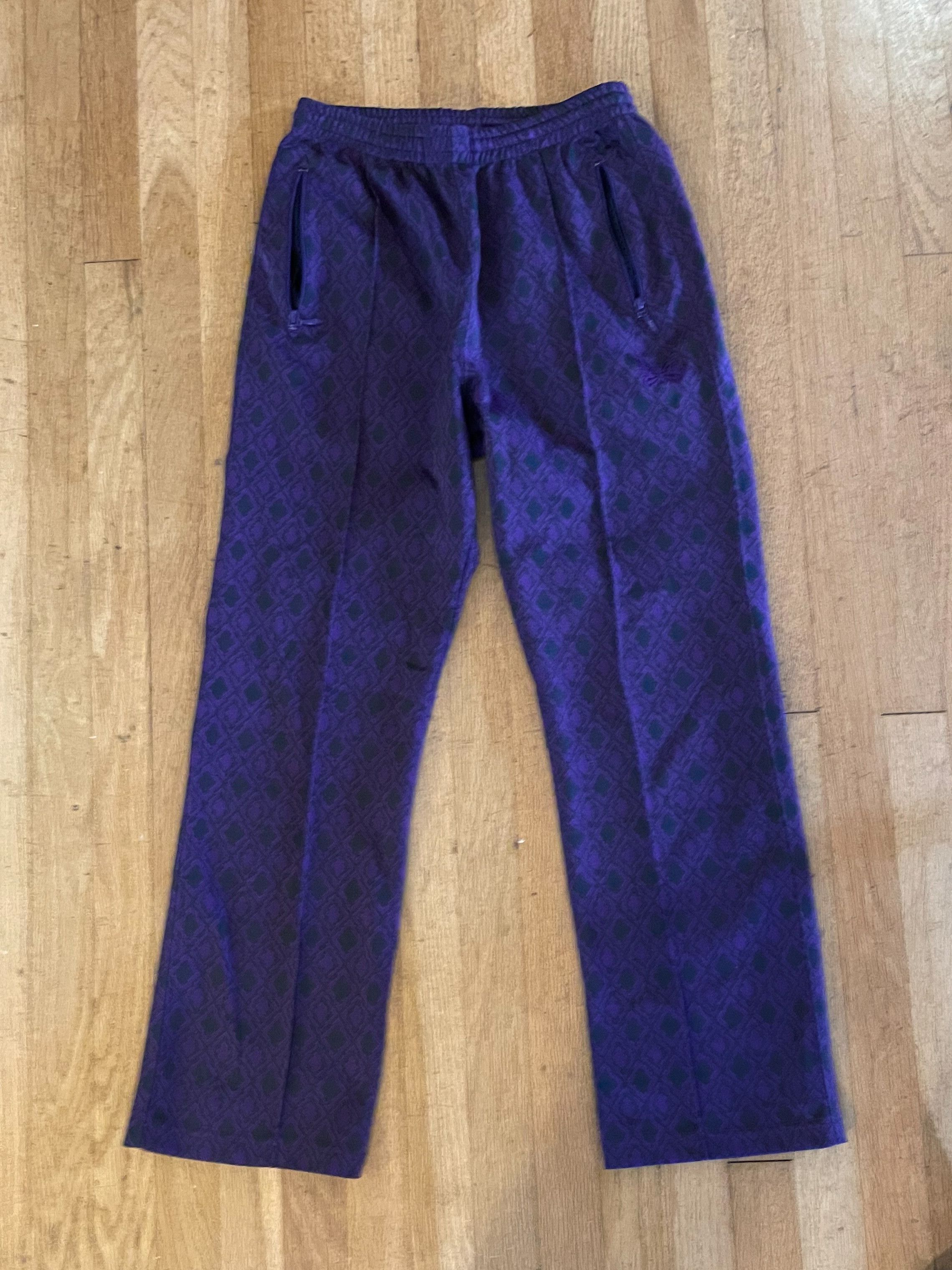 Needles Needles Purple Pattern Track Pants Size US 30 / EU 46 - 1 Thumbnail