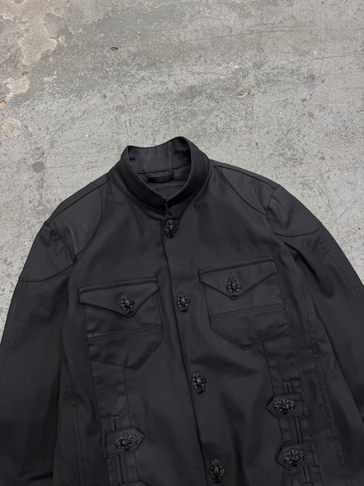 Philipp Plein Phillip Plein Waxed Denim Bomber Jacket Size US XL / EU 56 / 4 - 2 Thumbnail