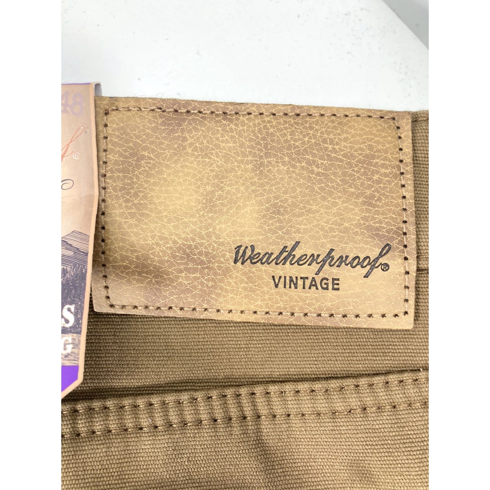 Weatherproof VINTAGE Weatherproof Men's Fleece-Lined Pants 40X30 Stretch Canvas Regular Fit Brown Size US 40 / EU 56 - 5 Thumbnail