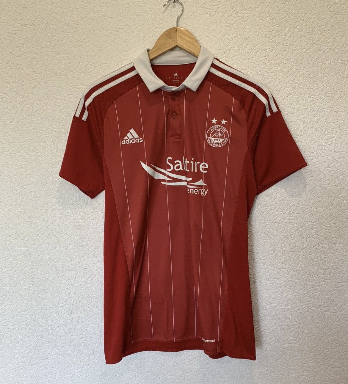 Adidas ABERDEEN ADIDAS 2016/2017 HOME KIT SOCCER JERSEY SALTIRE Size US S / EU 44-46 / 1 - 1 Thumbnail