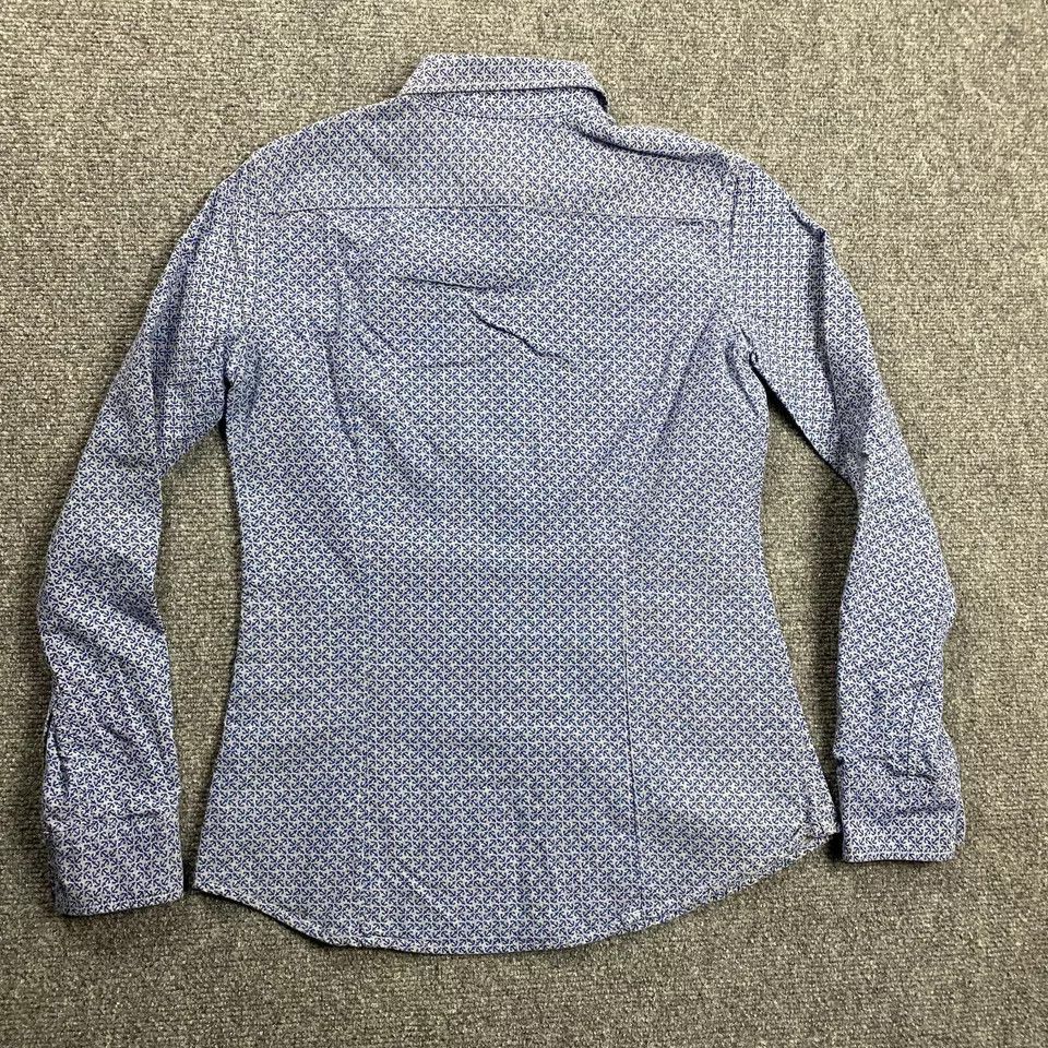 Banana Republic Banana Republic Top Women XS Blue Anchors Oxford Shirt OXBD Size XS / US 0-2 / IT 36-38 - 5 Thumbnail