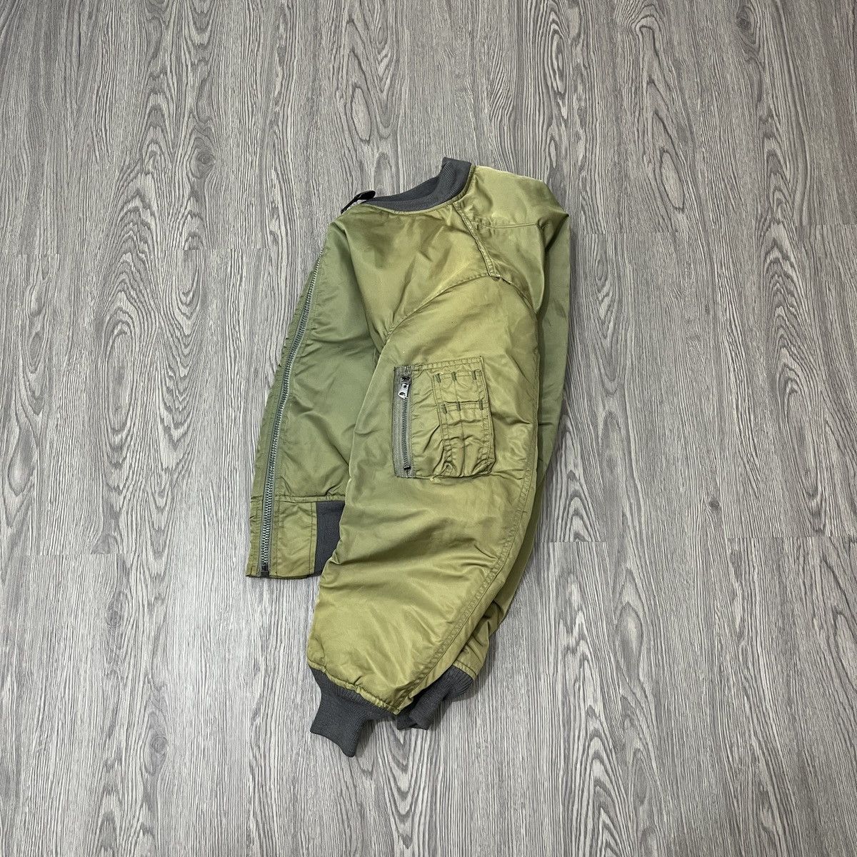 Alpha Industries Crazy Sunfaded Greenbrier Ind Ma-1 Fly Bomber Jacket Size US M / EU 48-50 / 2 - 14 Thumbnail