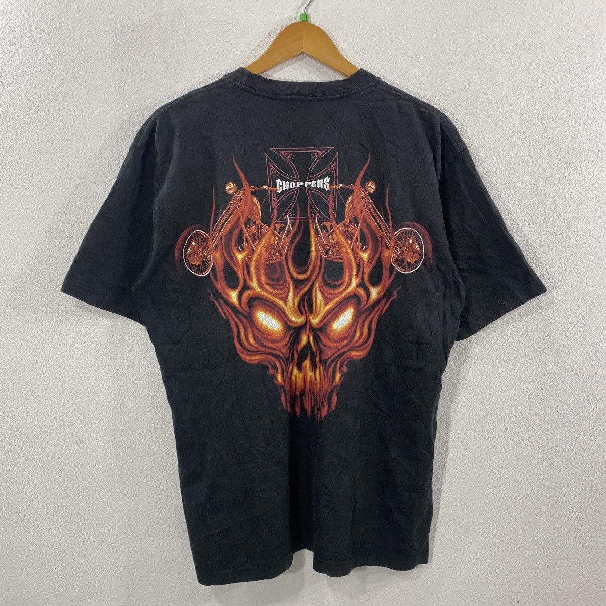 West Coast Choppers Y2K Skull Flames Choppers Mirror Print Size US L / EU 52-54 / 3 - 3 Thumbnail