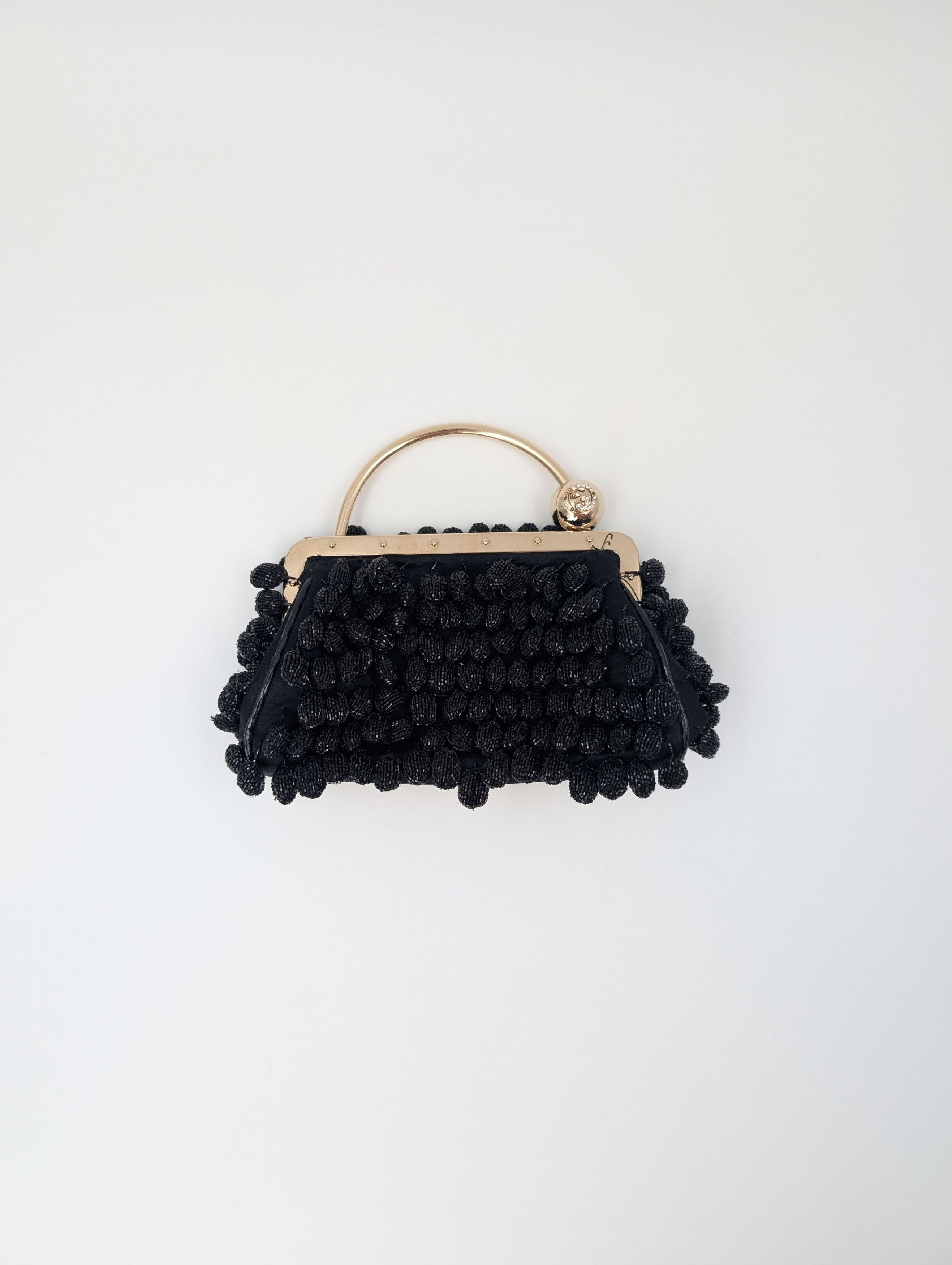 Gucci Black Beaded Evening Handbag Size ONE SIZE - 1 Thumbnail