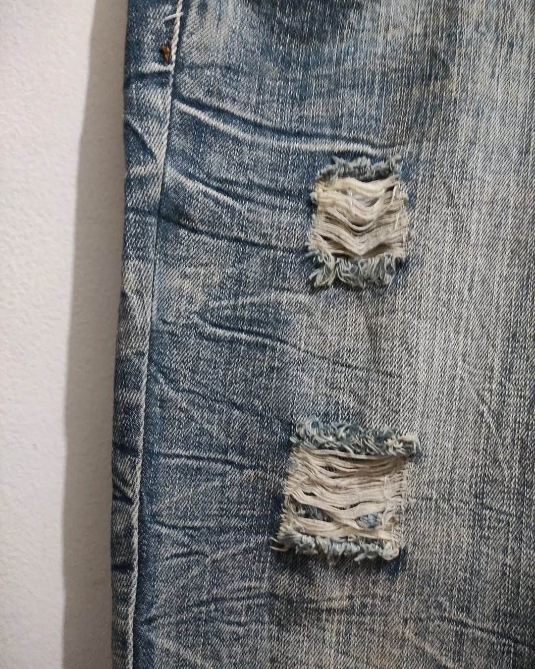 GOSTAR DE FUGA × Le Grande Bleu (L.G.B.) × Tornado Mart Alcapone Faded Distressed Flaire if6was9 LGB style Size US 33 - 3 Thumbnail