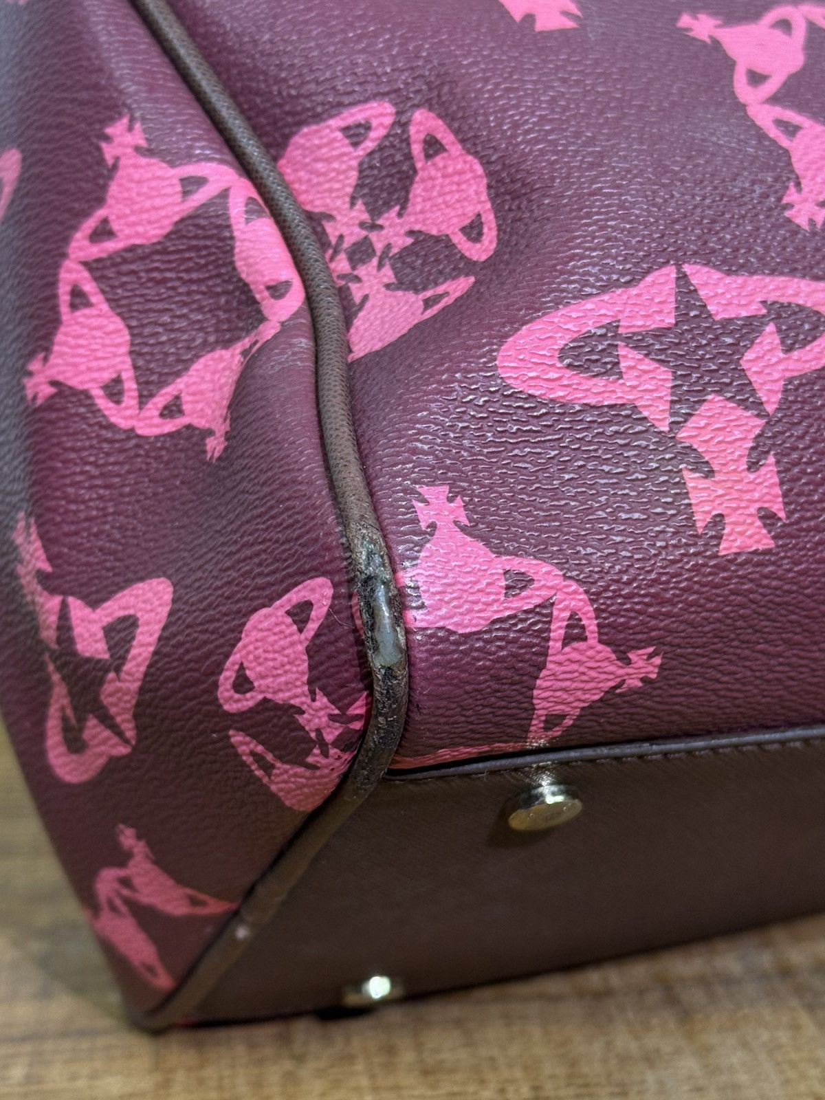 Vivienne Westwood Vivienne Westwood Orb Logo Allover Mini Handle Bag Size ONE SIZE - 8 Thumbnail