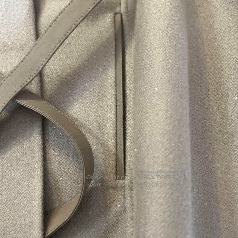 Loro Piana Sequined Off-white Cashmere Cloak