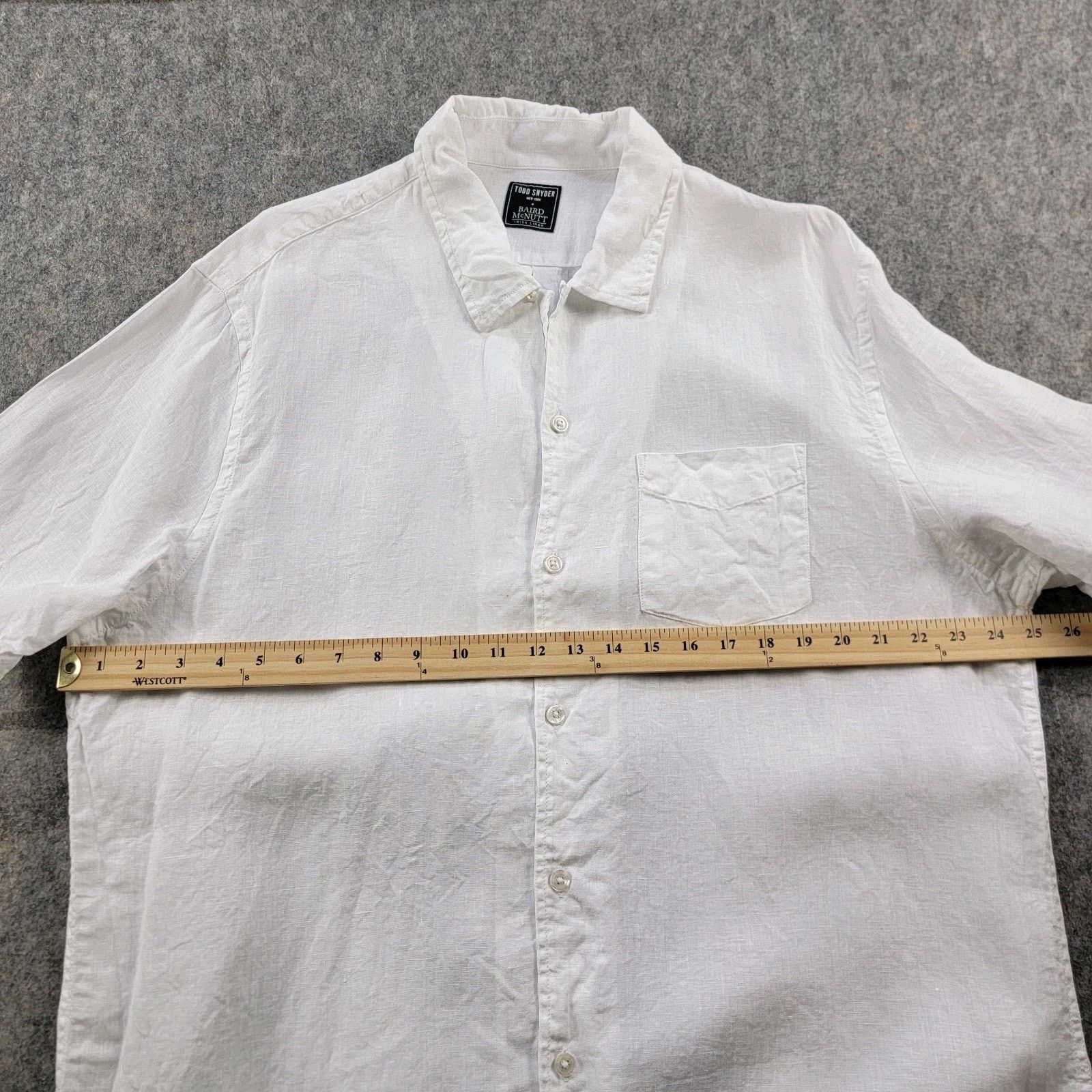 Todd Snyder Todd Snyder Irish Soft Linen Button Down Shirt *Read Size US XXL / EU 58 / 5 - 4 Thumbnail