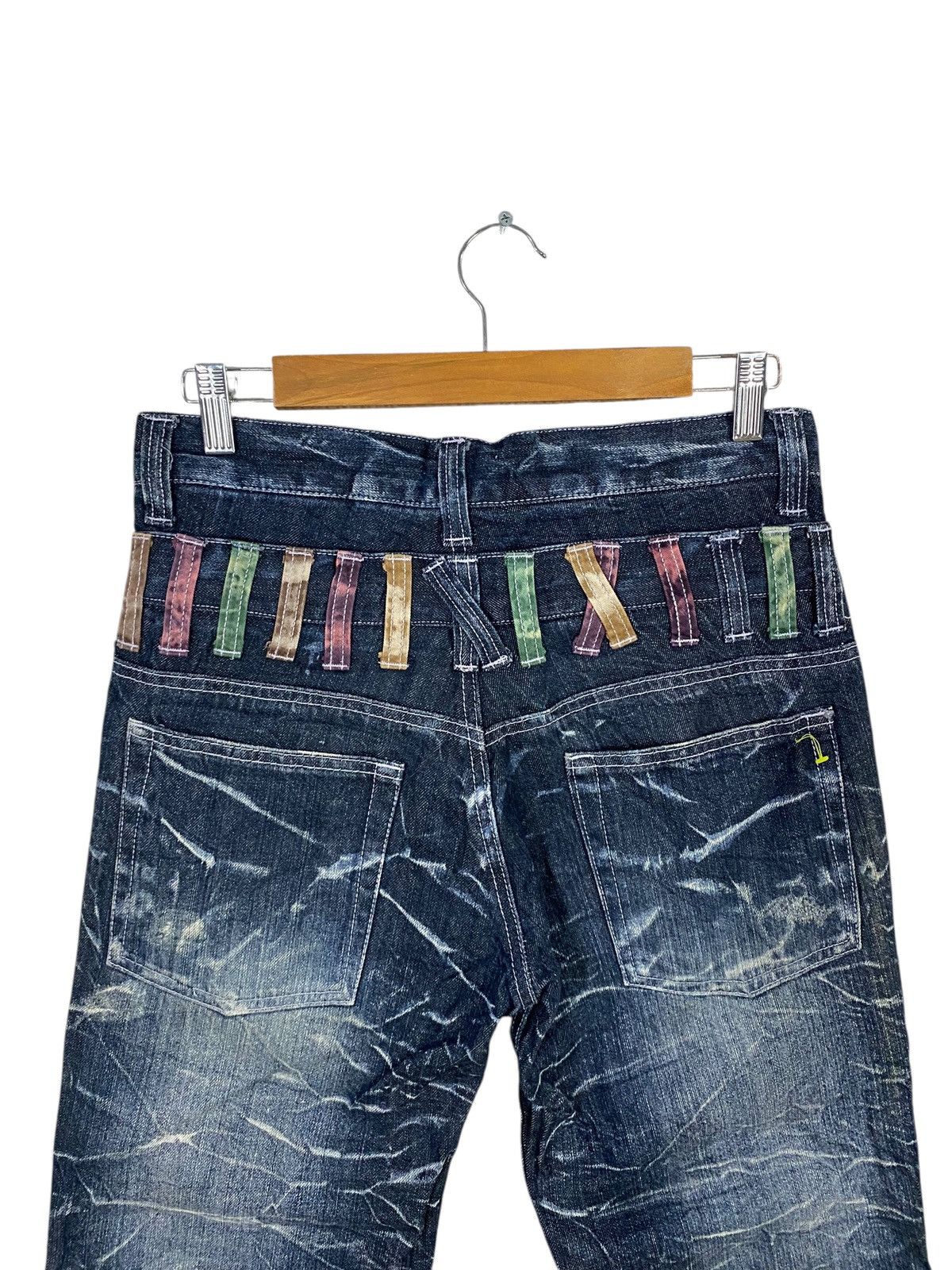 Japanese Brand Nylaus design double waist flared denim Size US 30 / EU 46 - 3 Thumbnail