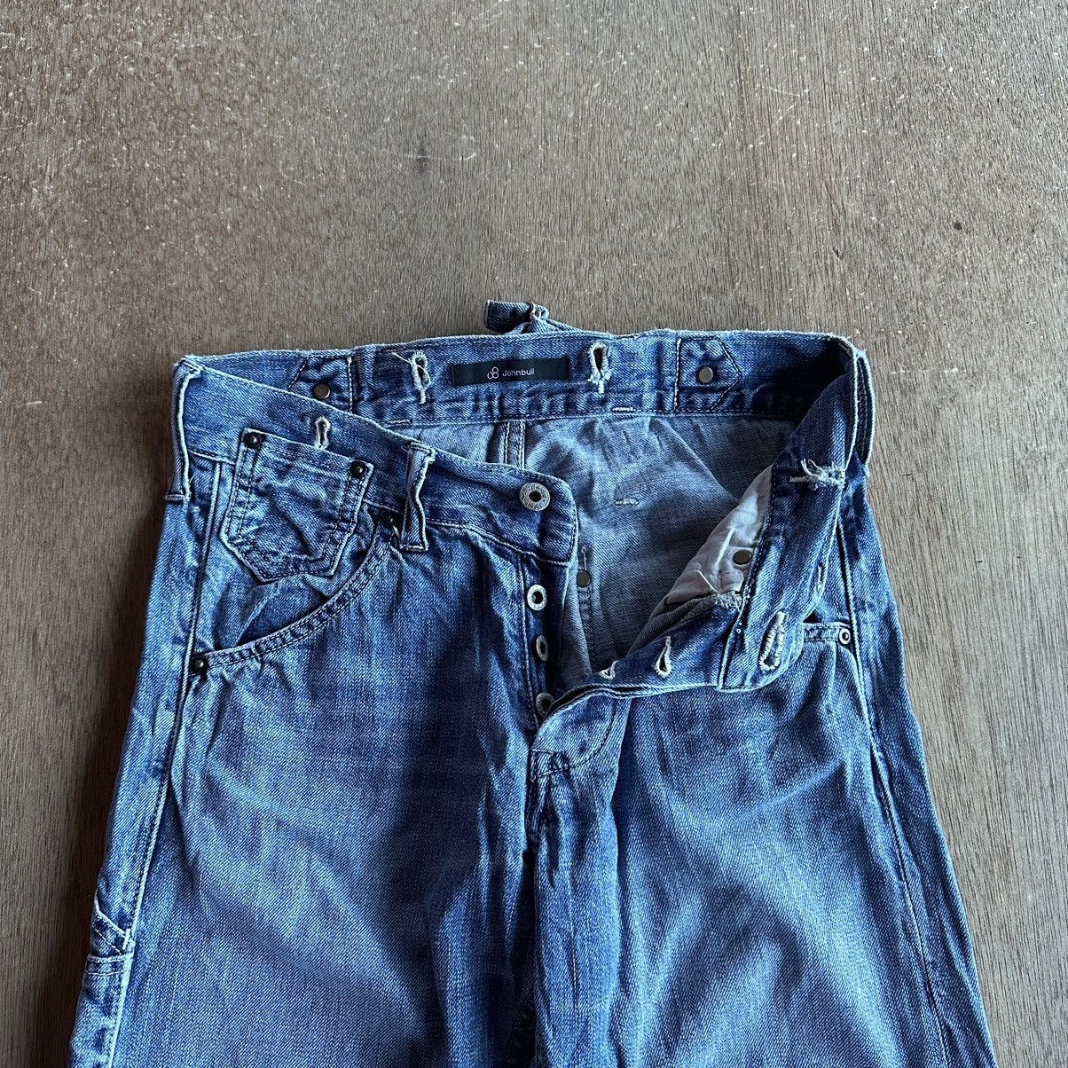 Japanese Brand Vintage JOHNBULL Jeans Cinch Back Denim Hidden Rivet Pants Size US 27 - 8 Thumbnail