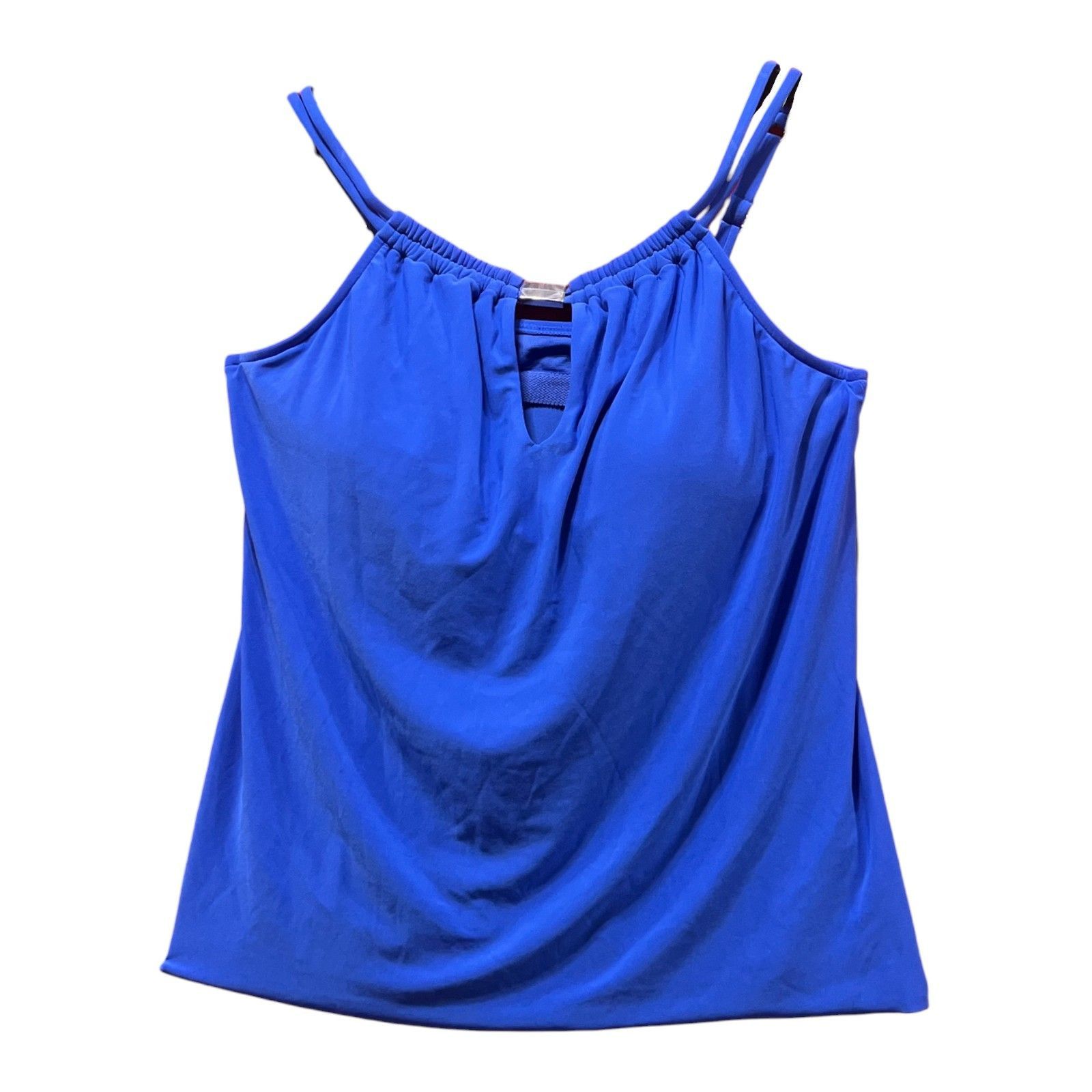 Other Aqua Green - Women's UPF 50 High Neck KeyHole Tankini Top - Size ONE SIZE - 3 Thumbnail
