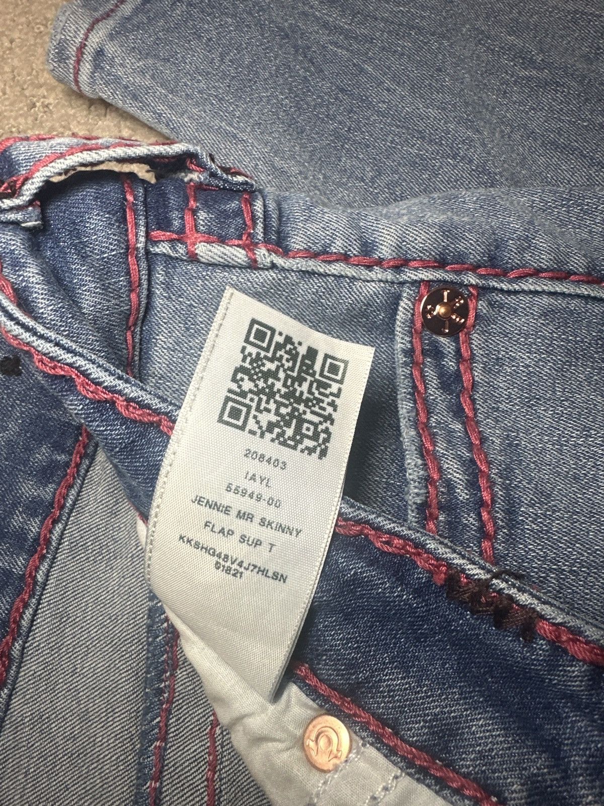 Other Women’s Mid Rise Super Skinny True Religion Jeans Size 31" - 6 Thumbnail