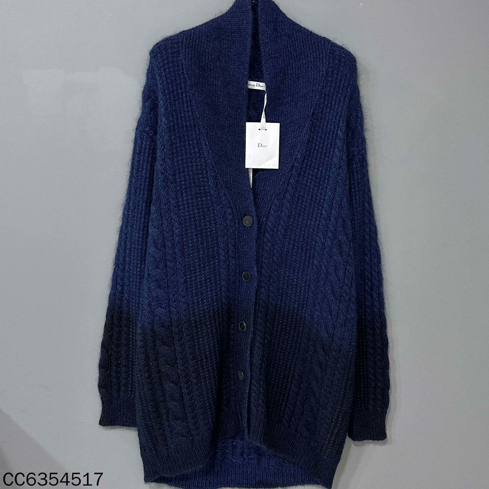 Dior Dior Wool Blue Sweater S Women Size S / US 4 / IT 40 - 1 Thumbnail