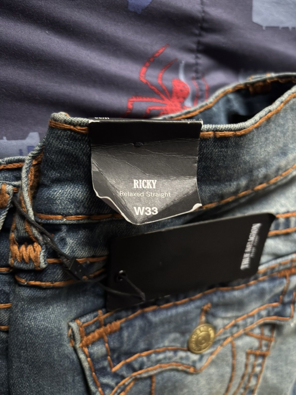 True Religion True Religion Ricky Super Flap Embro Bk Pkt Size US 33 - 6 Thumbnail