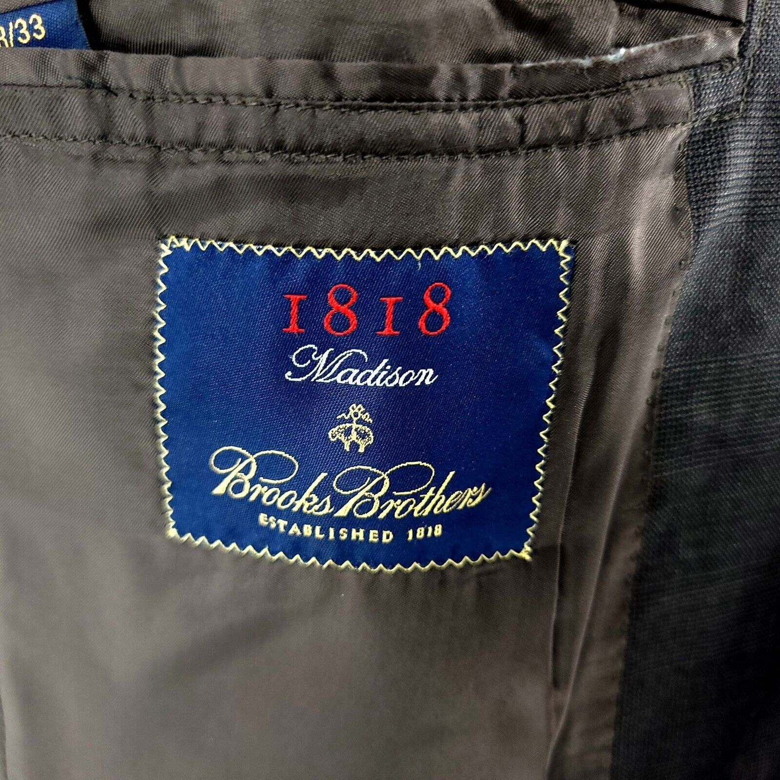Brooks Brothers Brooks Brothers 1818 Madison Wool 2 Button Suit Jacket 38R B Size 38R - 7 Thumbnail
