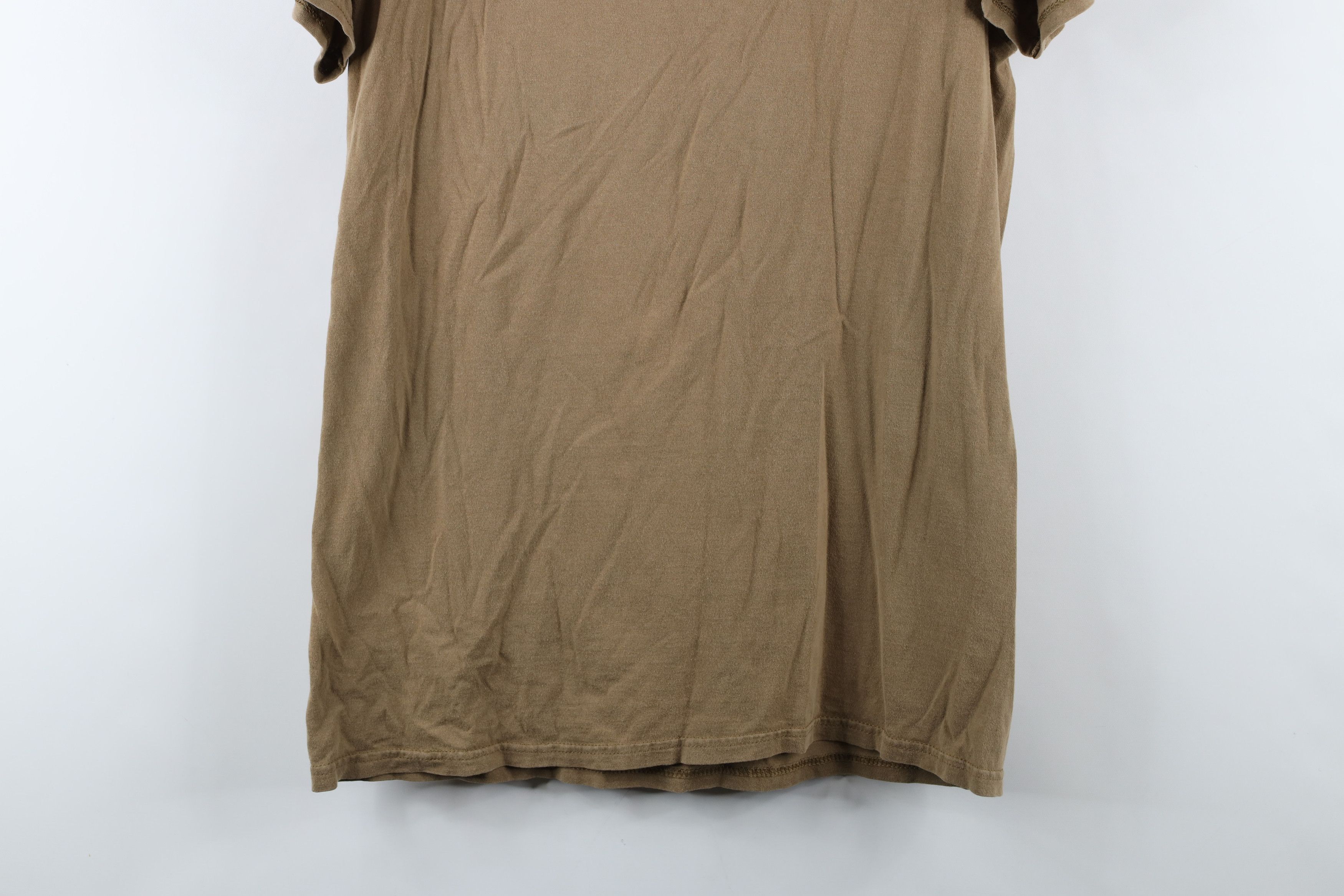 Vintage Vintage Y2K Streetwear Blank Cotton T-Shirt Beige Brown Size US M / EU 48-50 / 2 - 12 Thumbnail
