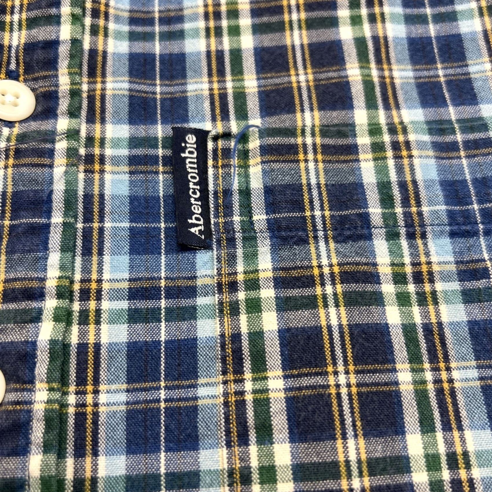 Abercrombie & Fitch VINTAGE Abercrombie & Fitch Plaid Shirt Men L Short Sleeve Button-Up Collared Oversized Pockets Red Cotton 100% Retro 90s/2000s Size US L / EU 52-54 / 3 - 5 Thumbnail