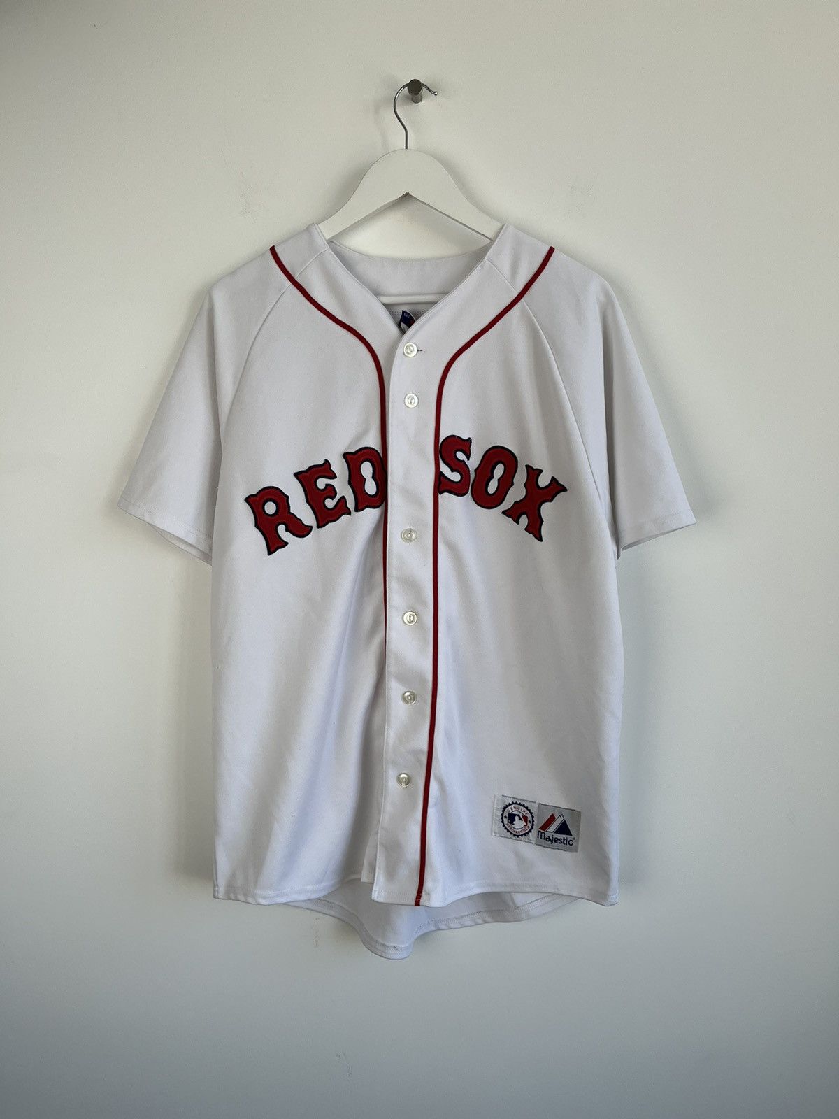 Majestic Vintage Majestic Boston Red Sox MLB White Jersey Size US L / EU 52-54 / 3 - 1 Thumbnail