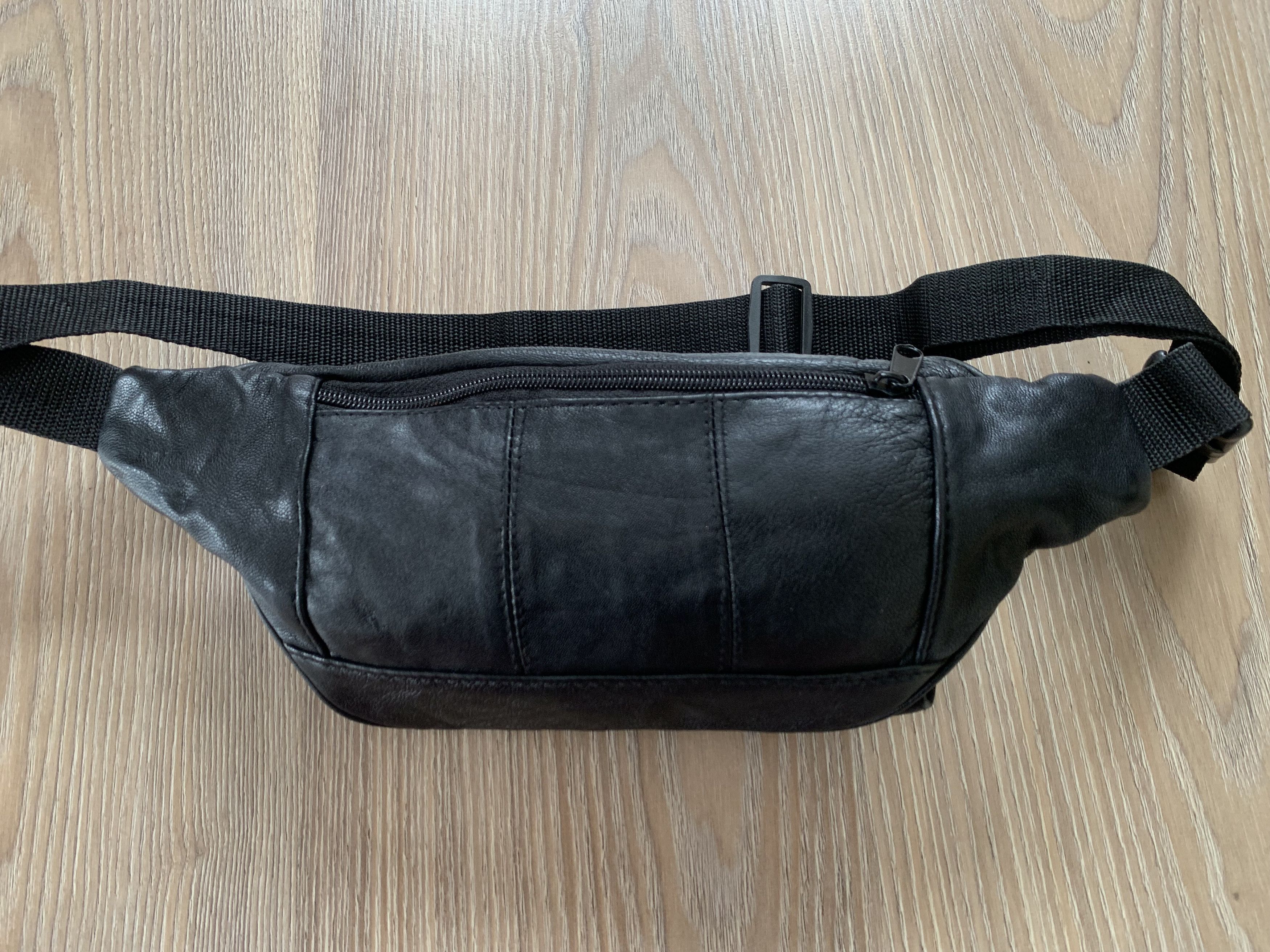 Handmade Hand Made Vintage Black Leather Fanny Pack Size ONE SIZE - 3 Thumbnail