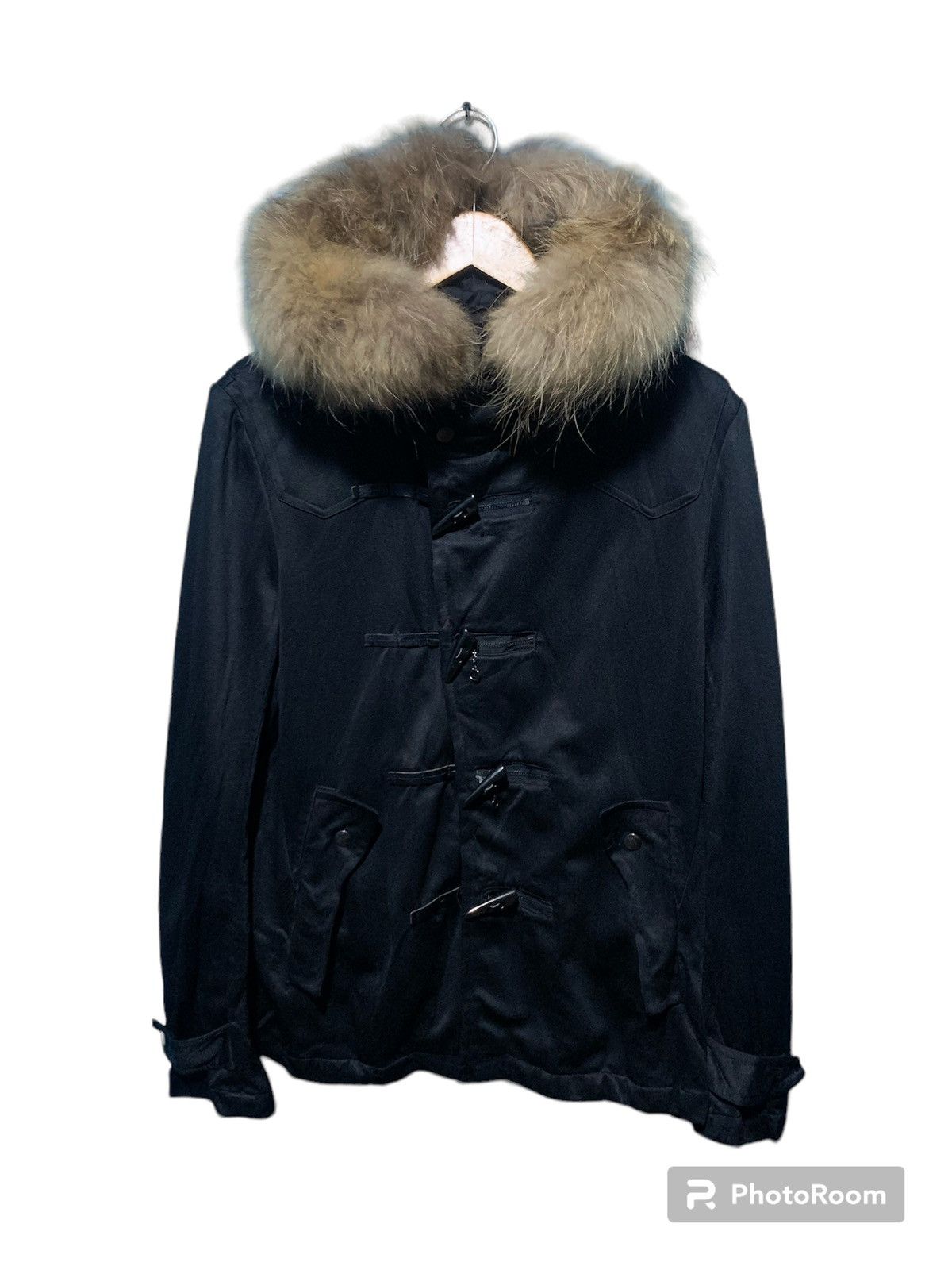 semanticdesign 2000s SemanticDesign bondage punk Fur Hoodie jacket Size US M / EU 48-50 / 2 - 7 Thumbnail