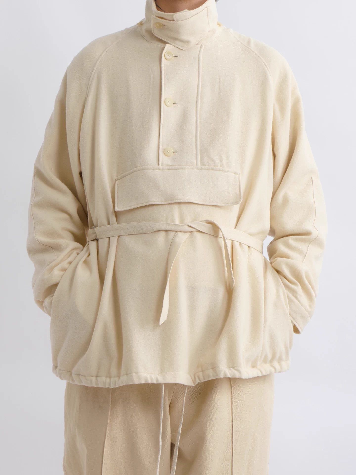 Auralee AURALEE Ivory Wool Hooded Jacket 23AW Relaxed Size US XXL / EU 58 / 5 - 1 Thumbnail