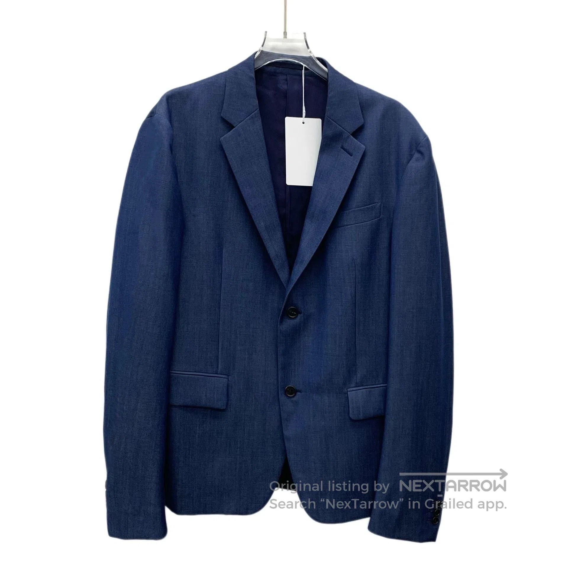 Prada Prada Navy Wool Lapel Single-Breasted Suit. Size US L / EU 52-54 / 3 - 2 Thumbnail