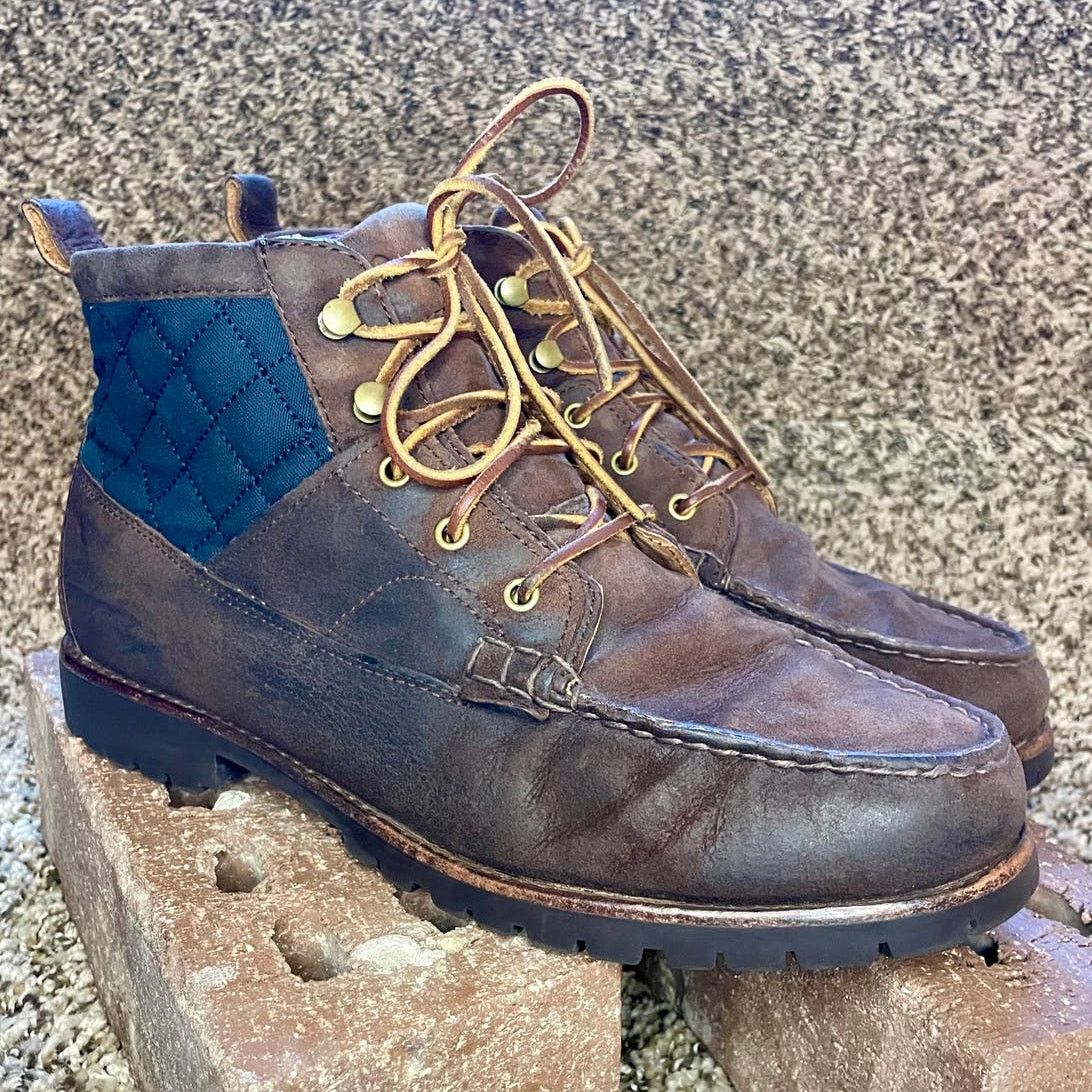 Polo Ralph Lauren Rupert Oiled Leather Chukka Boot Brown 10D