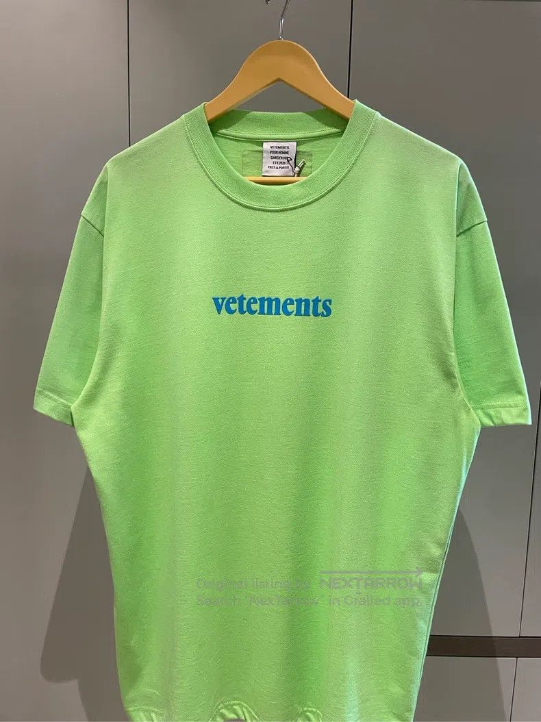 Other Vetements Avocado green lettering logo short-sleeve T-shir Size US M / EU 48-50 / 2 - 5 Thumbnail