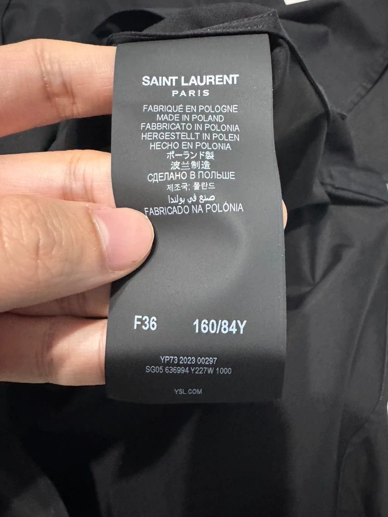 Yves Saint Laurent saint laurentSolid black shirt 2503-Nextarrow Size XS / US 0-2 / IT 36-38 - 3 Thumbnail