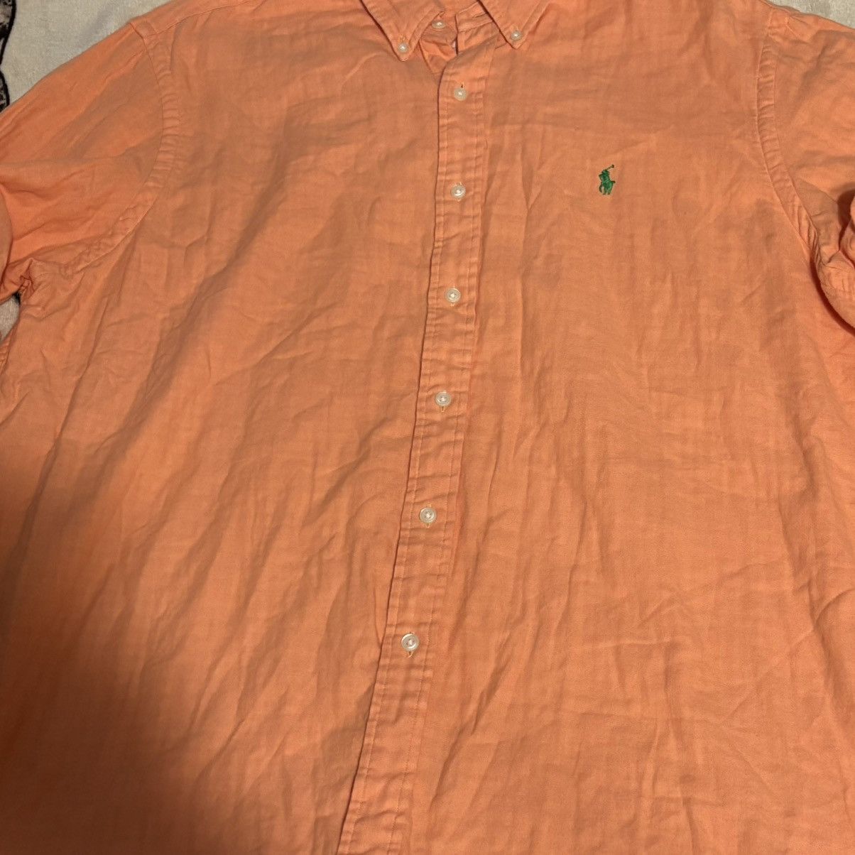 Polo Ralph Lauren Ralph Lauren Button Up Shirt Mens XXL Slim Fit Orange Size US XXL / EU 58 / 5 - 3 Thumbnail