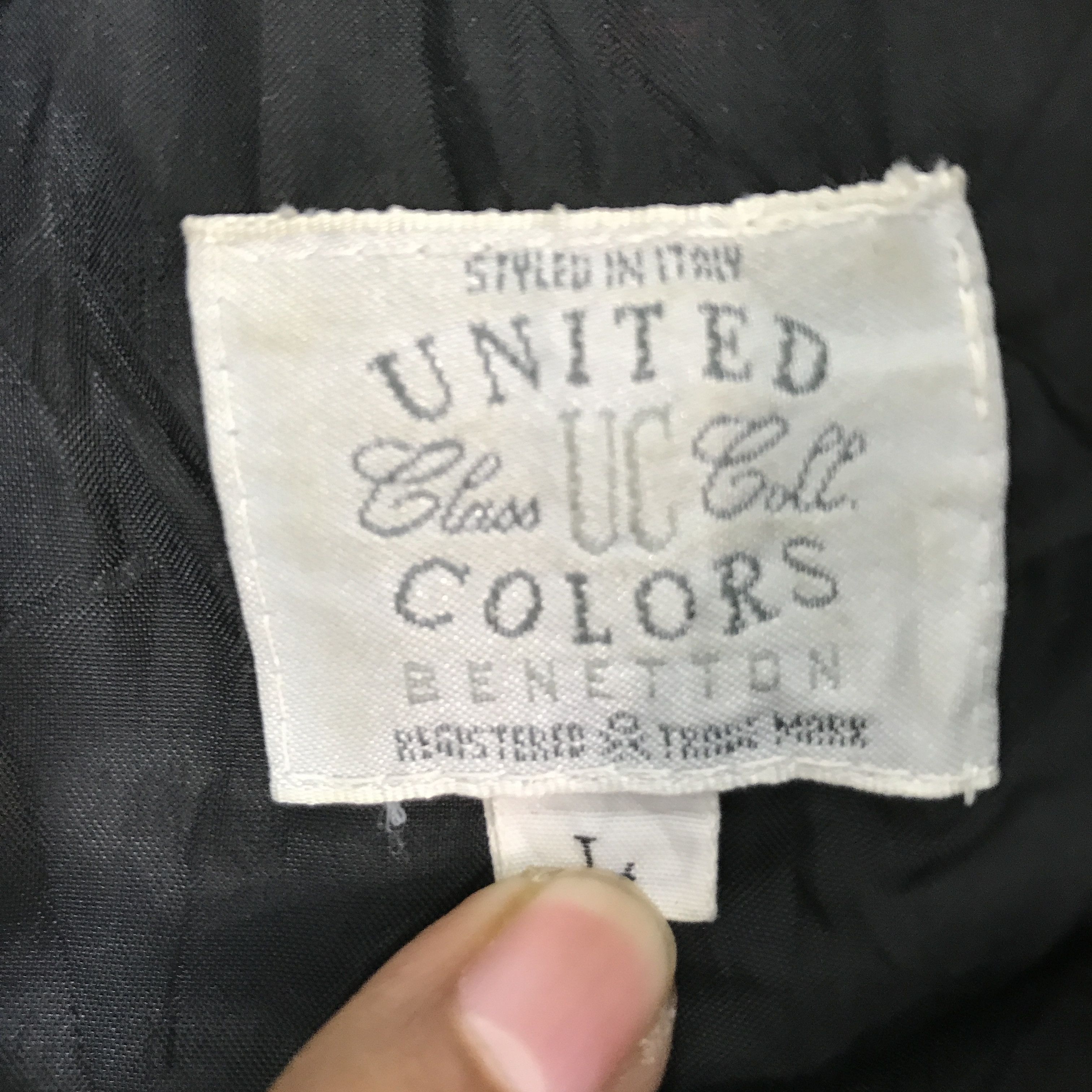 United Colors Of Benetton benetton varsity snap Button Leather jacket Size US L / EU 52-54 / 3 - 10 Thumbnail