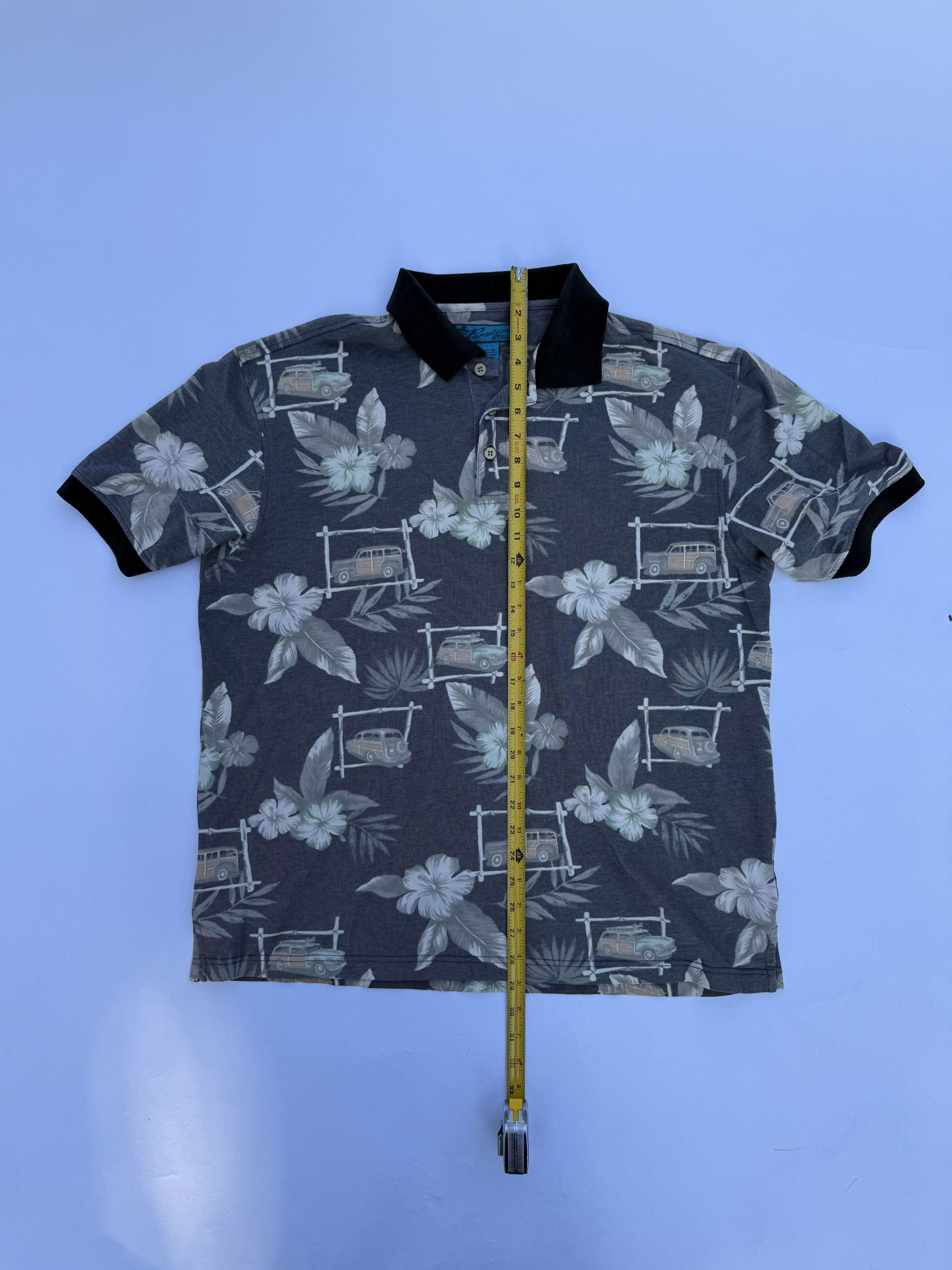 Vintage Vintage Floral Polo Shirt Size US L / EU 52-54 / 3 - 7 Thumbnail
