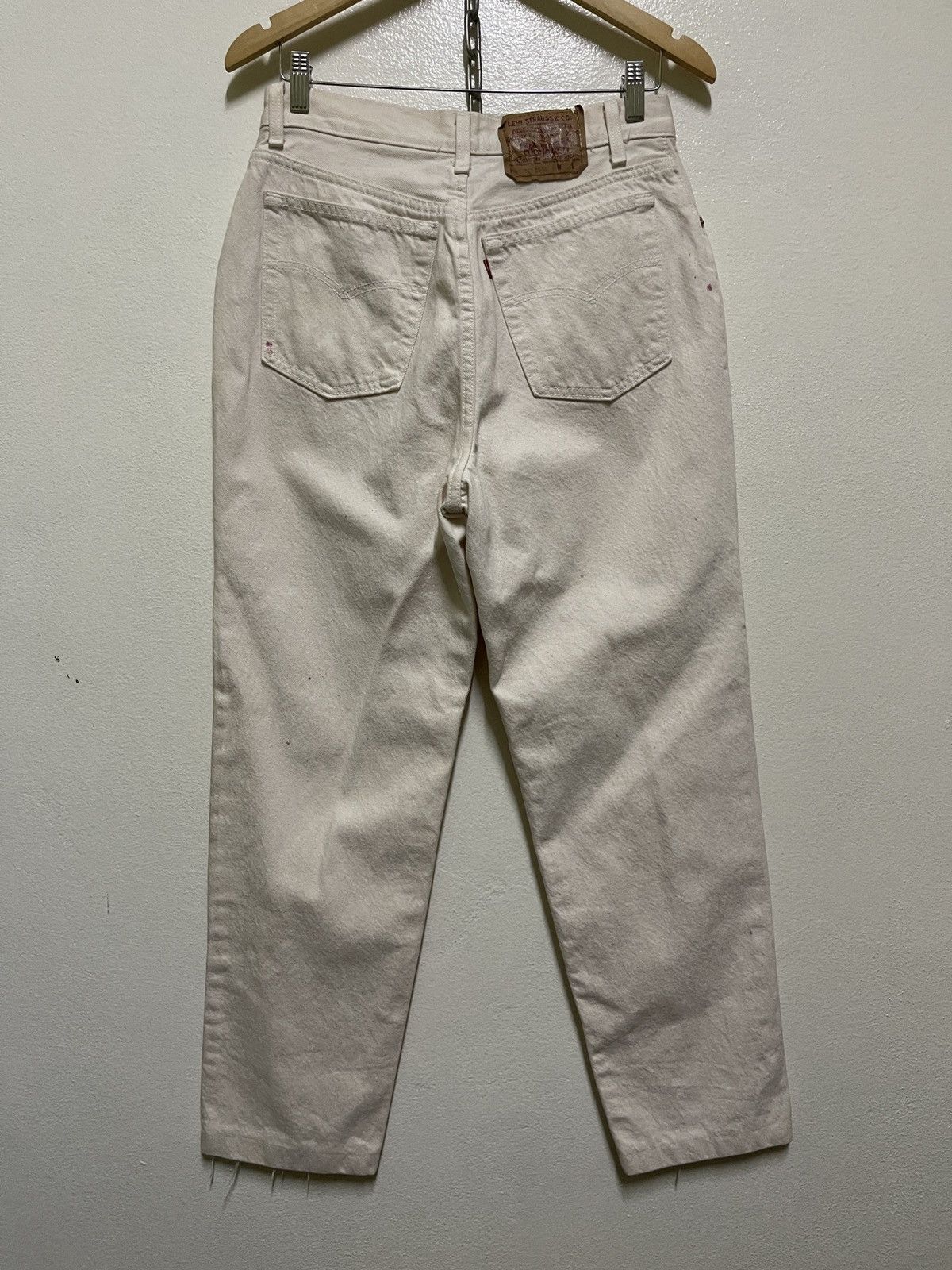 Levi's × Vintage Levi’s Curve Women Cream Jeans Size 28" / US 6 / IT 42 - 8 Thumbnail
