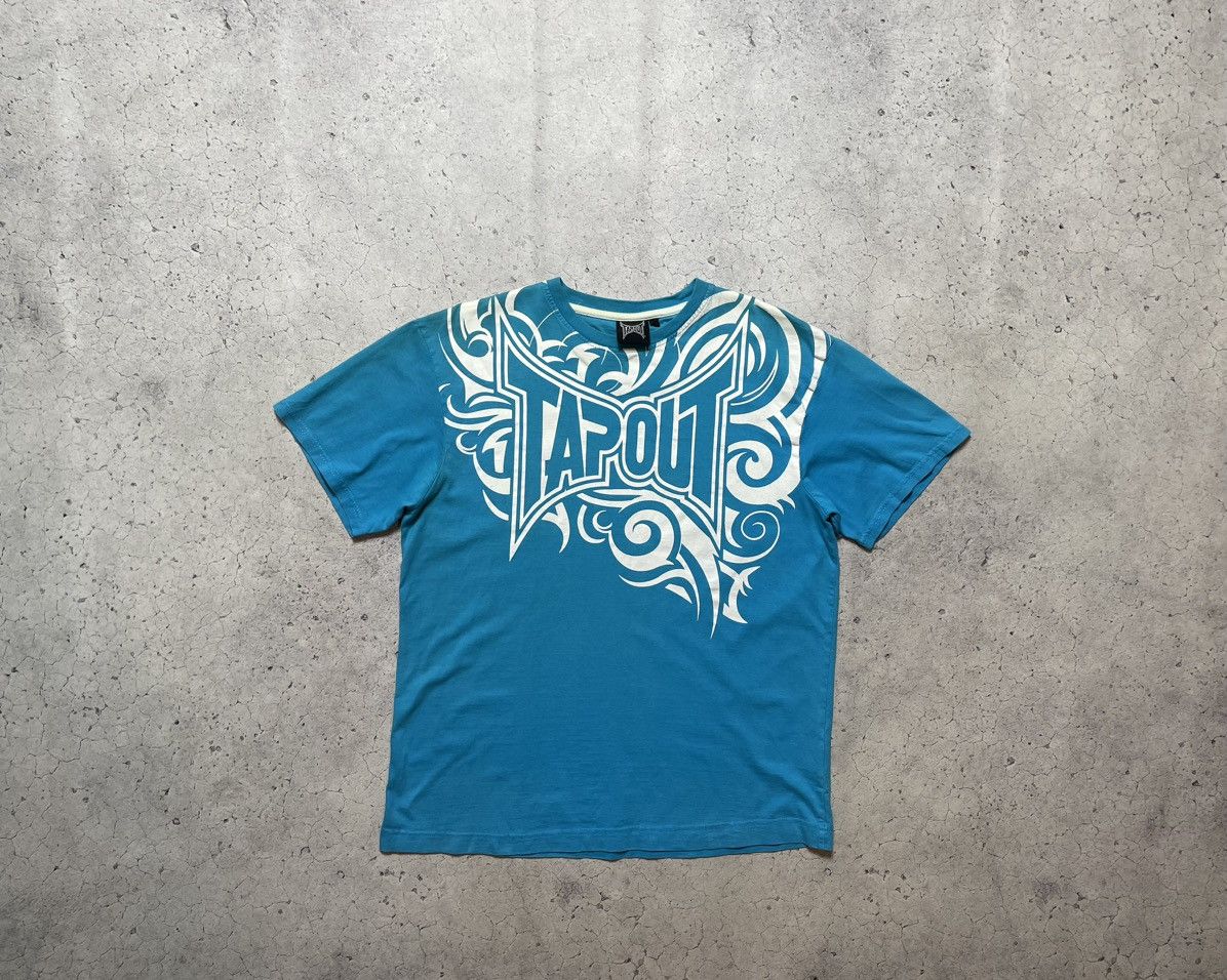 Tapout Vintage Tapout Big Logo Y2K Blue T-Shirt Hype Size US L / EU 52-54 / 3 - 1 Thumbnail