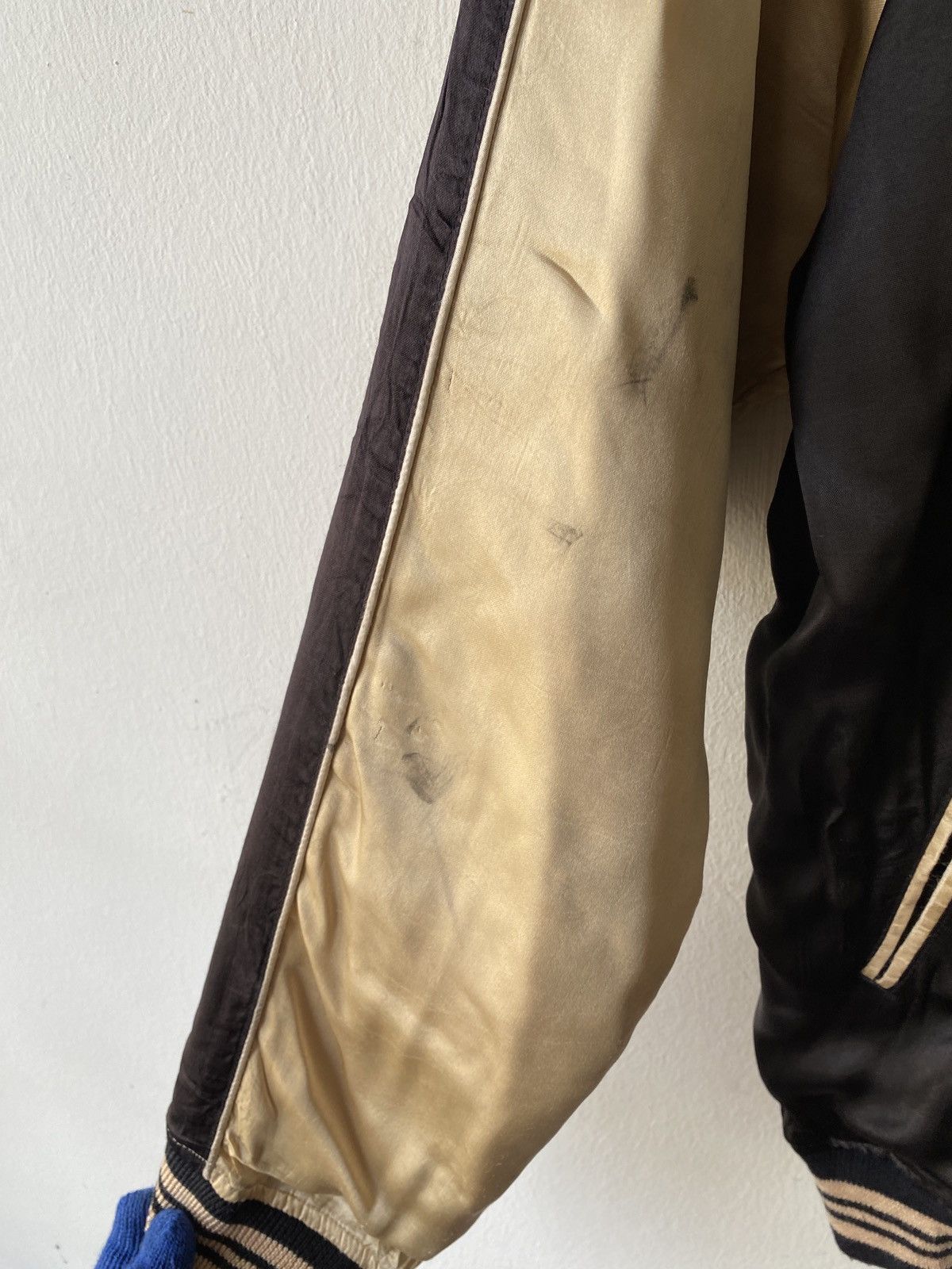Japanese Brand × Vintage Vintage Karakuri Tamashi Japan Traditional Sukajan Jacket Size US L / EU 52-54 / 3 - 4 Thumbnail