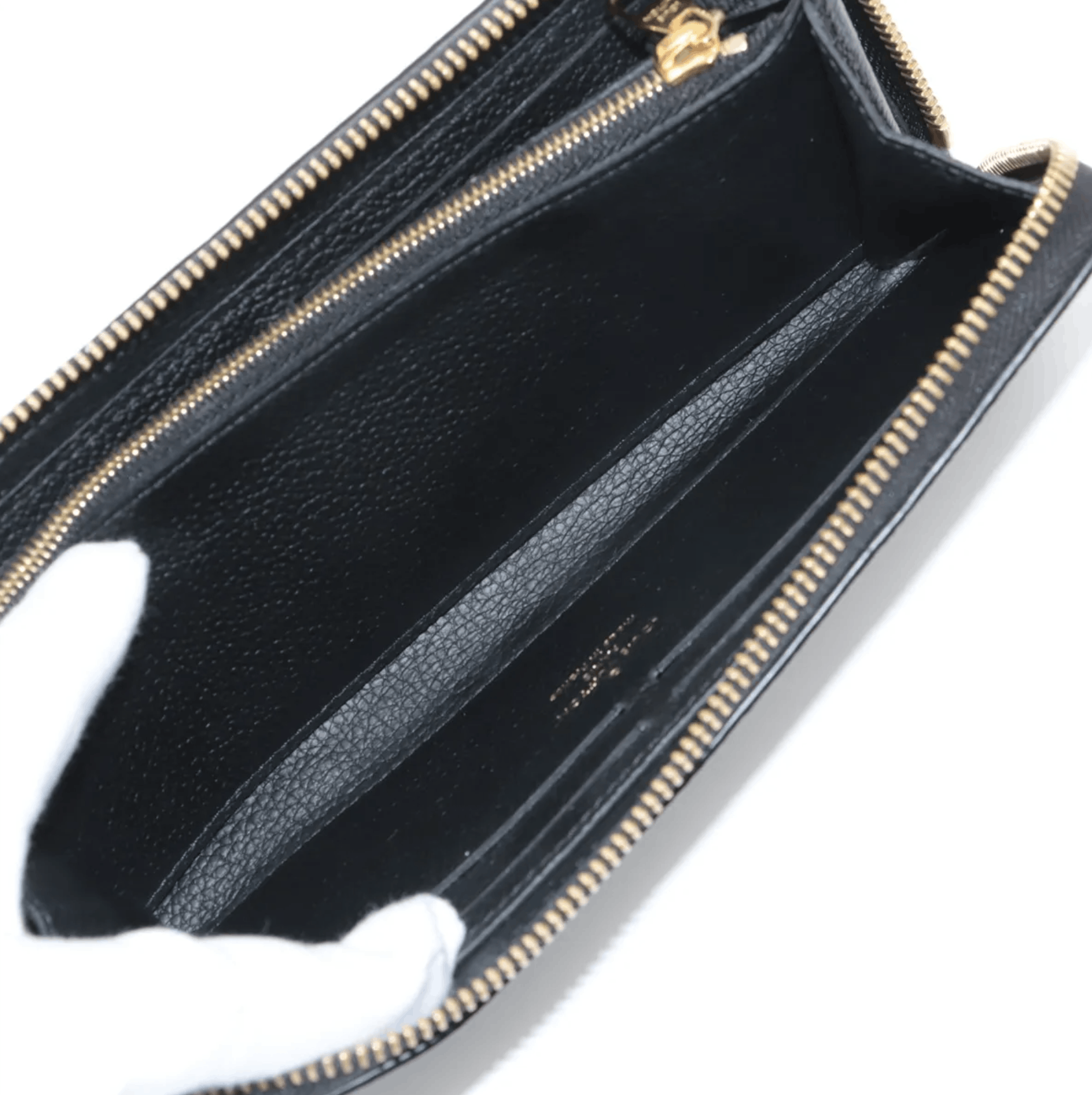 Louis Vuitton Louis Vuitton Clemence Zippy Wallet Noir, Cream Size ONE SIZE - 6 Thumbnail