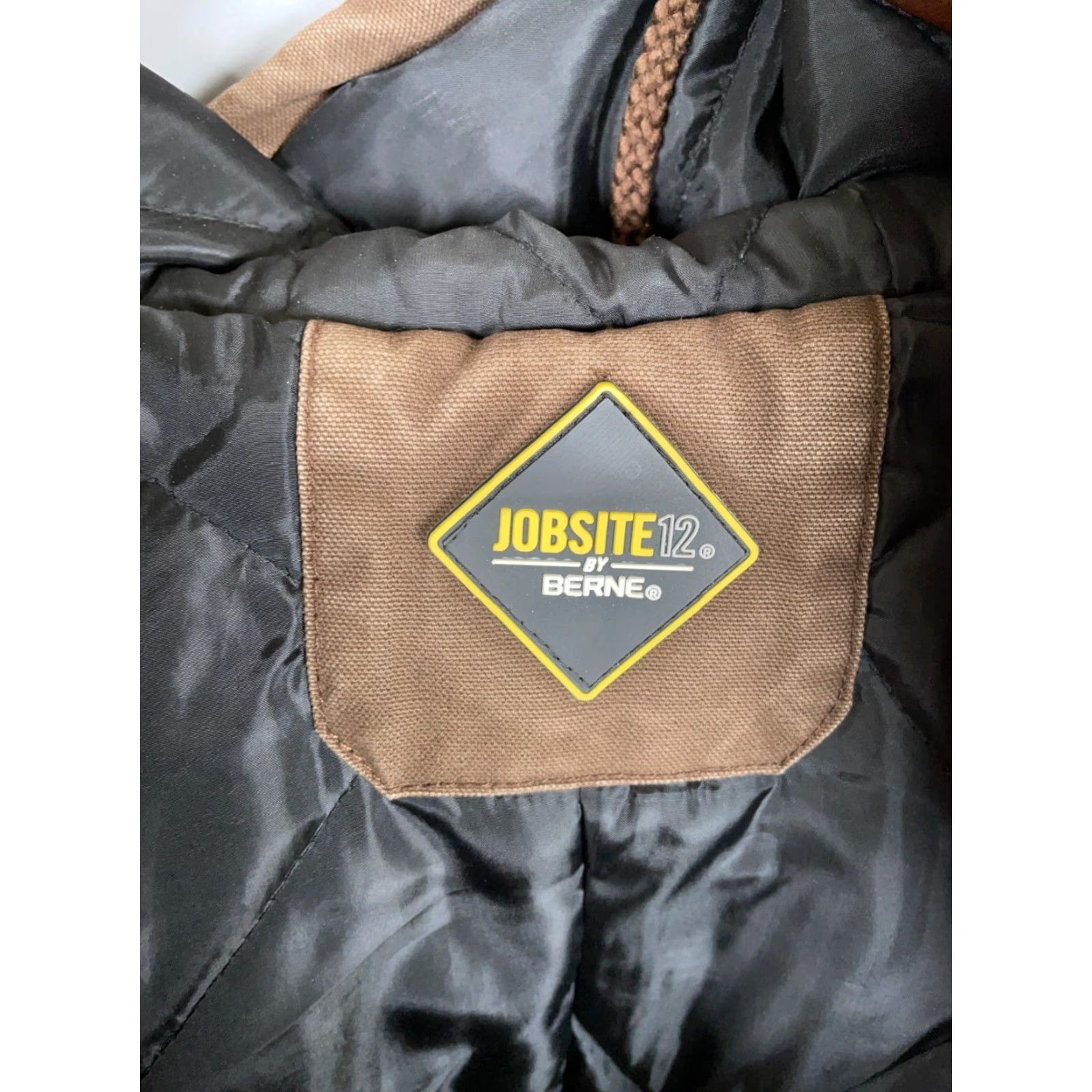 Vintage Berne Distressed Canvas Zip Up Jacket Adult Large Brown Hooded Jobsite 12 Size US L / EU 52-54 / 3 - 3 Thumbnail