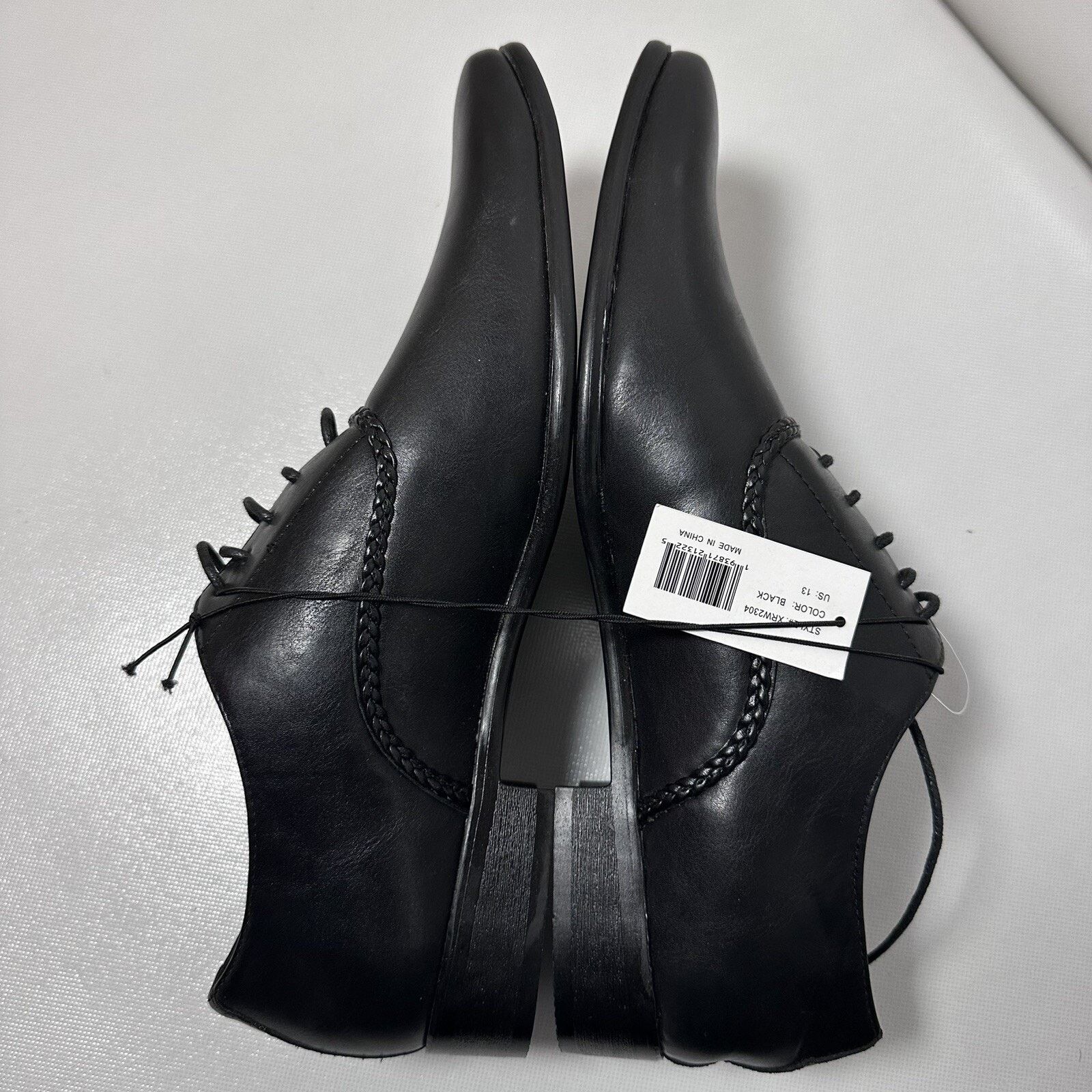Other Xray Oxfords Dress Black Faux Leather Career Prom Wedding Size US 13 / EU 46 - 5 Thumbnail