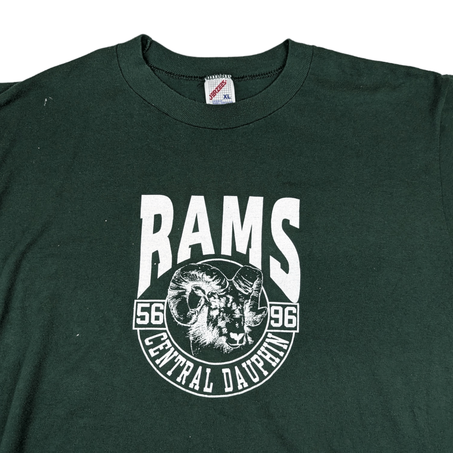 NFL Vintage 90's RAMS Central Dauphin American Football T-Shirt Size US XL / EU 56 / 4 - 4 Thumbnail