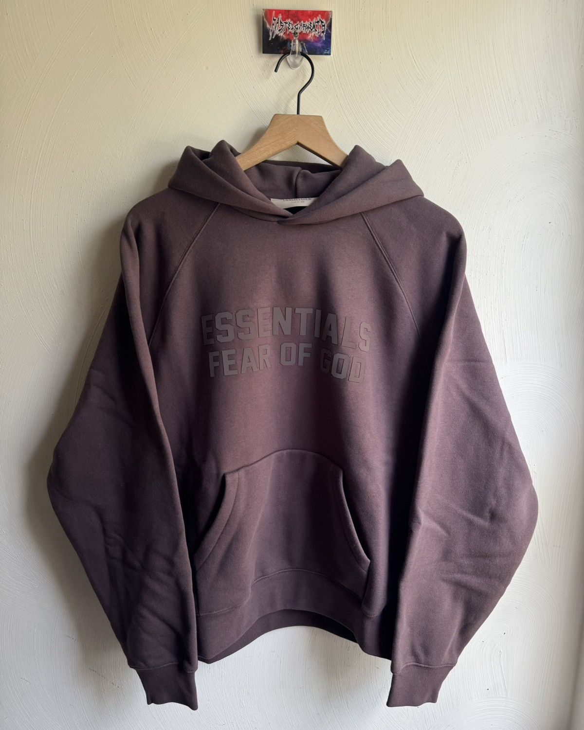 Fear of God Fear Of God Essentials Hoodie Plum Medium | Grailed