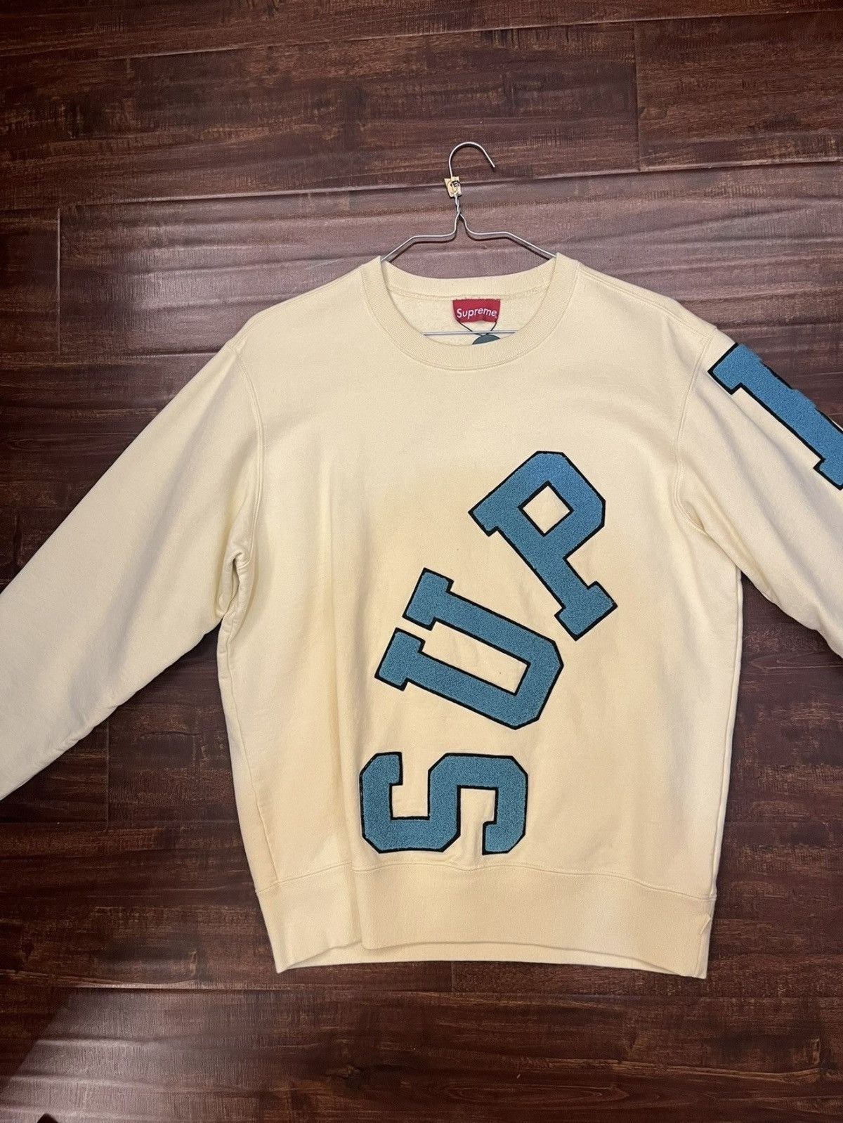 Supreme YELLOW SUPREME BIG ARC CREWNECK Size US M / EU 48-50 / 2 - 1 Thumbnail